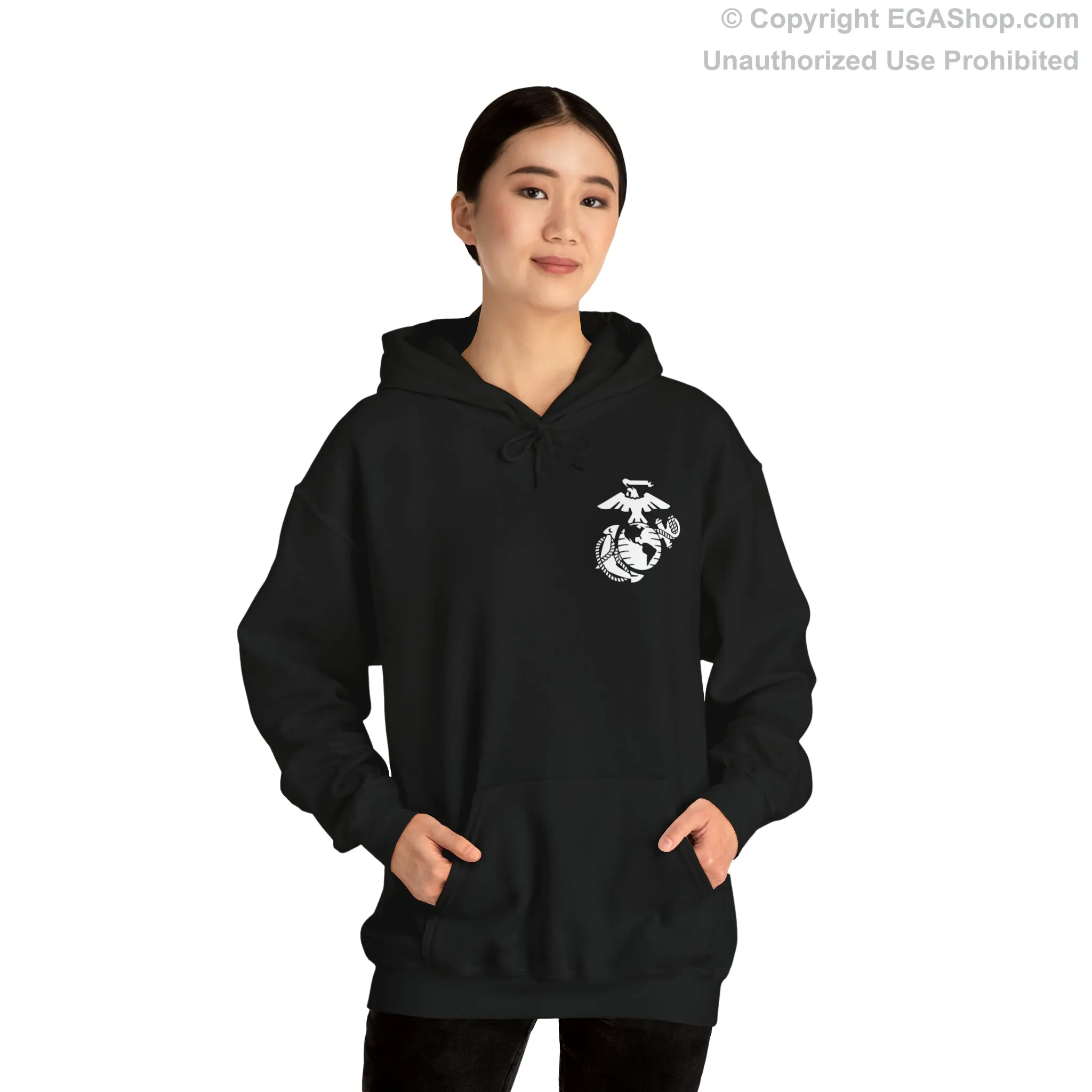 Hoodie: Kilo Co. MCRD Parris Island (3rd Battalion Crest on BACK)