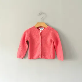 Jacadi / Salmon pink cotton cardigan / 12M