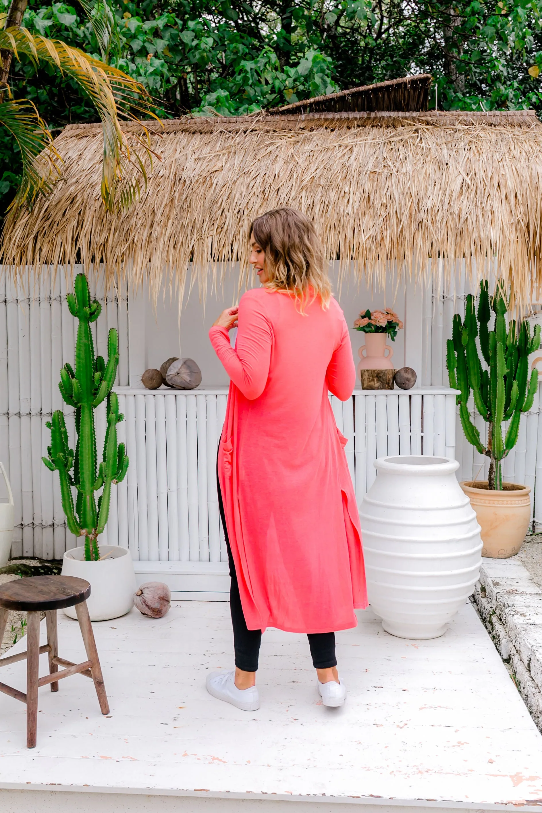 Jane Cardigan in Peach