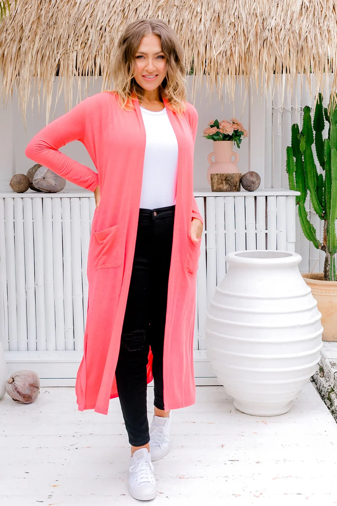 Jane Cardigan in Peach