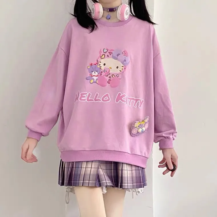 JAPANESE CUTE “HELLO KITTY” SWEATSHIRT BY90020