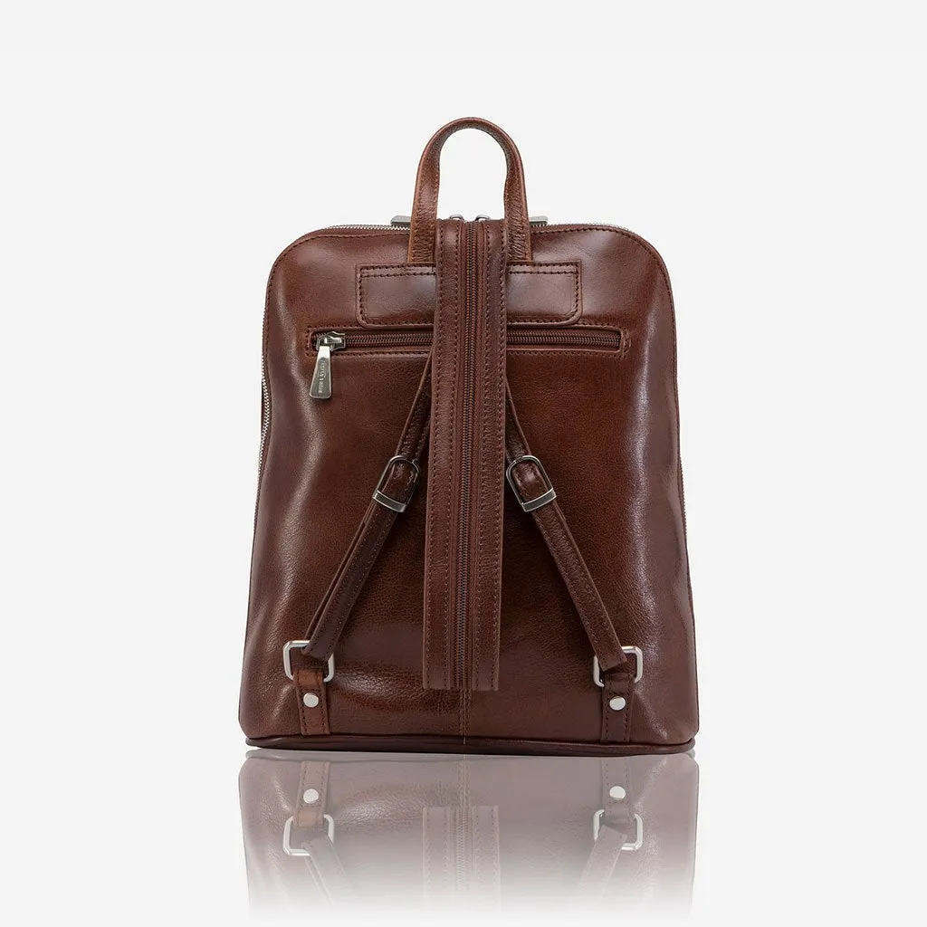 Jekyll & Hide Madrid Ladies Modern Backpack, Burgundy