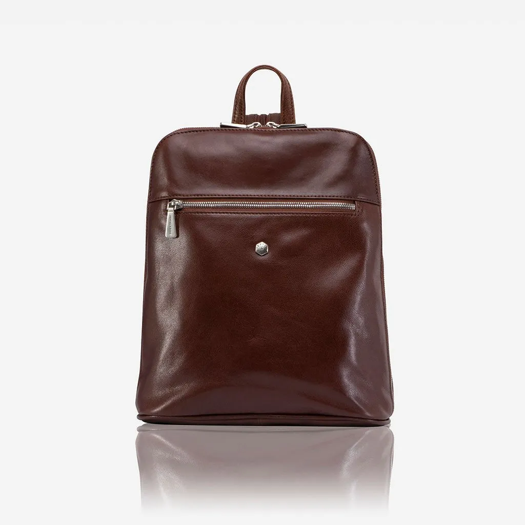 Jekyll & Hide Madrid Ladies Modern Backpack, Burgundy