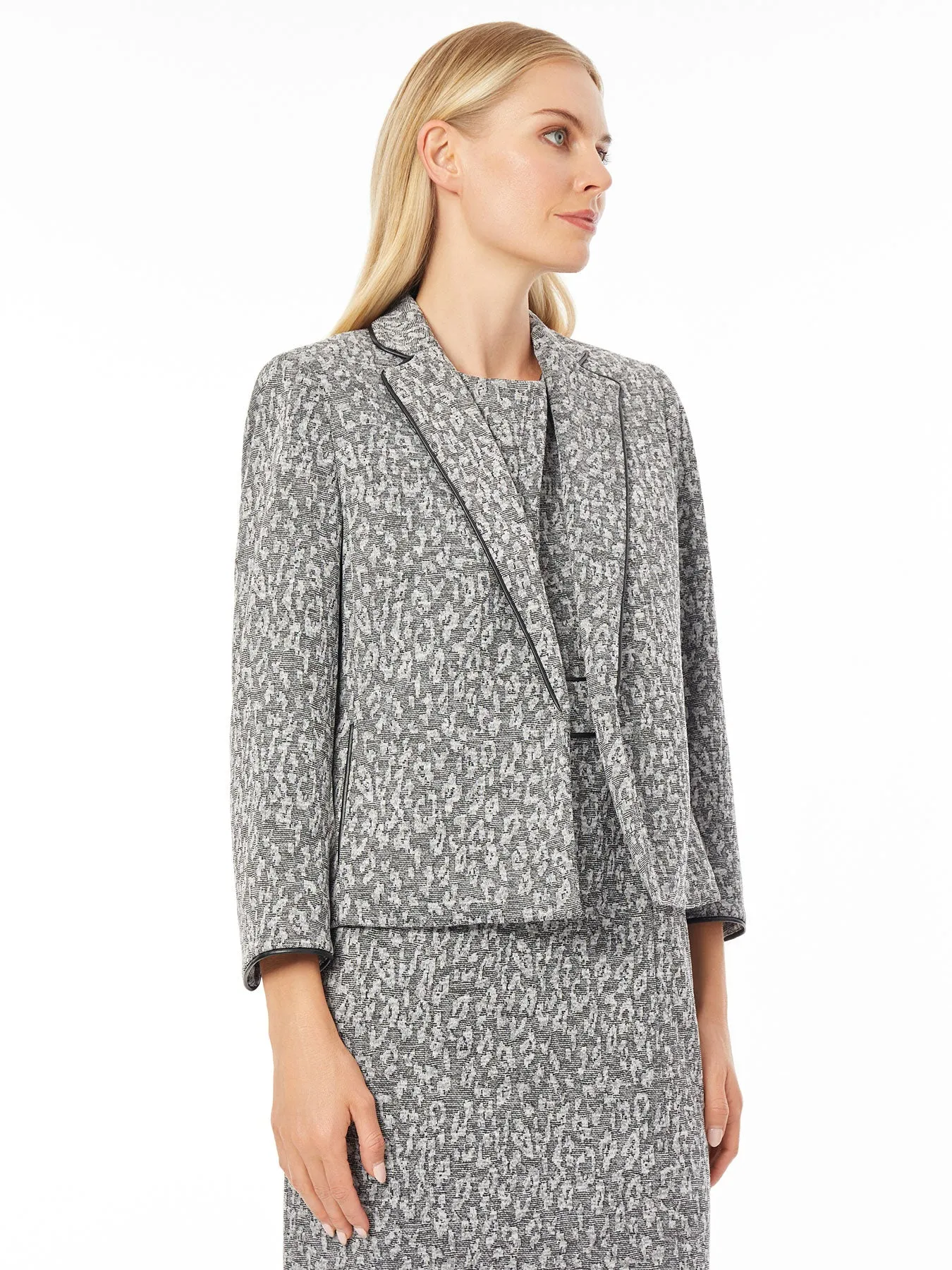 Kayla Jacket, Animal Jacquard