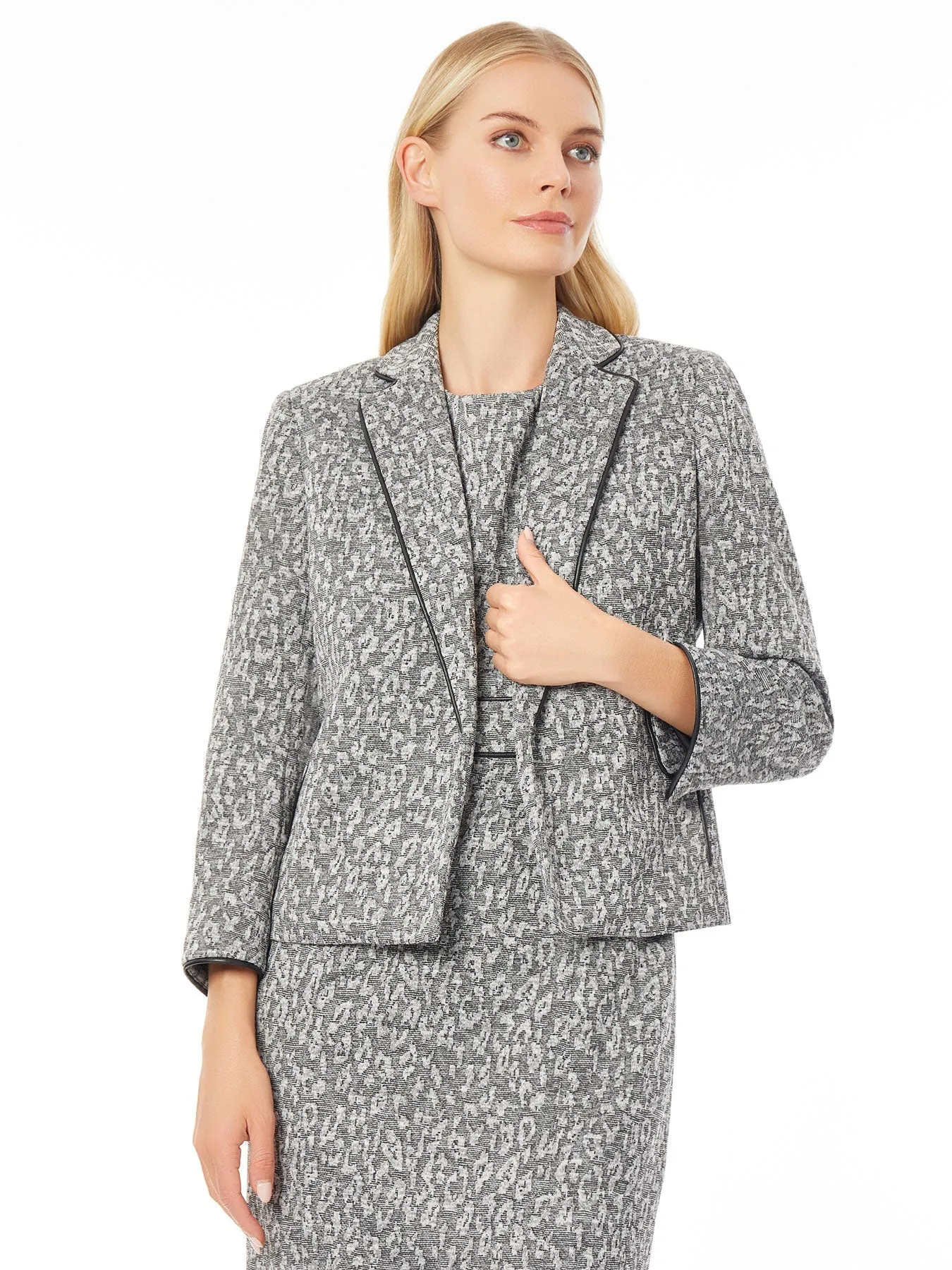 Kayla Jacket, Animal Jacquard