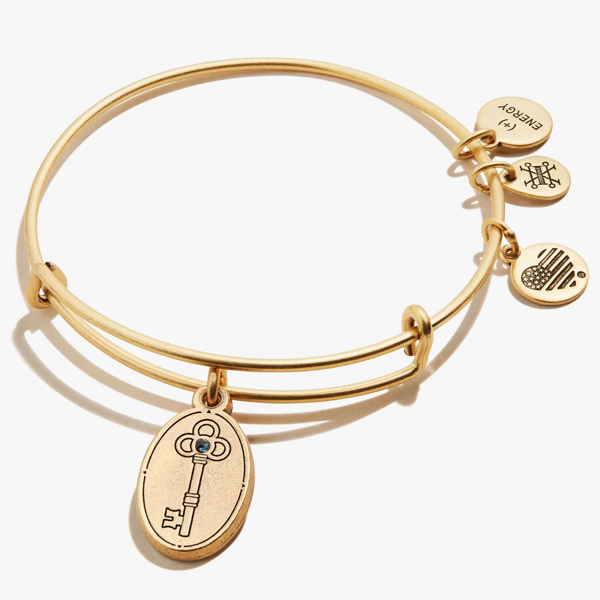 Key to Wisdom Charm Bangle