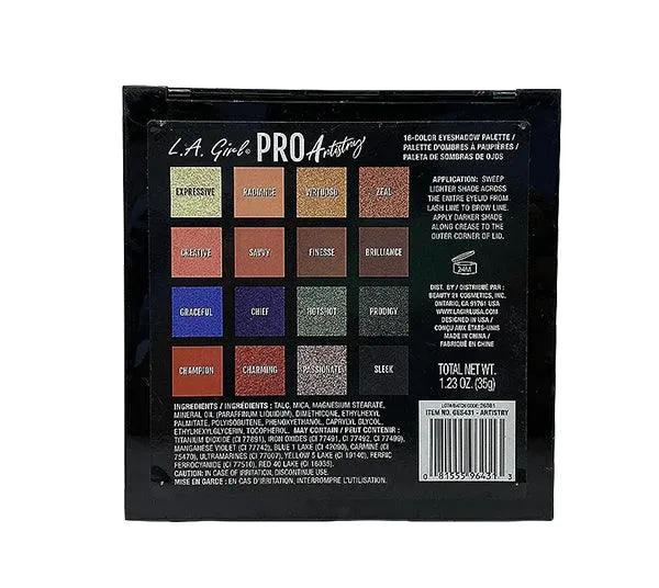 L.A. Girl Pro Artisting Eyeshadow Palette - Wholesale (24 Pcs Box)