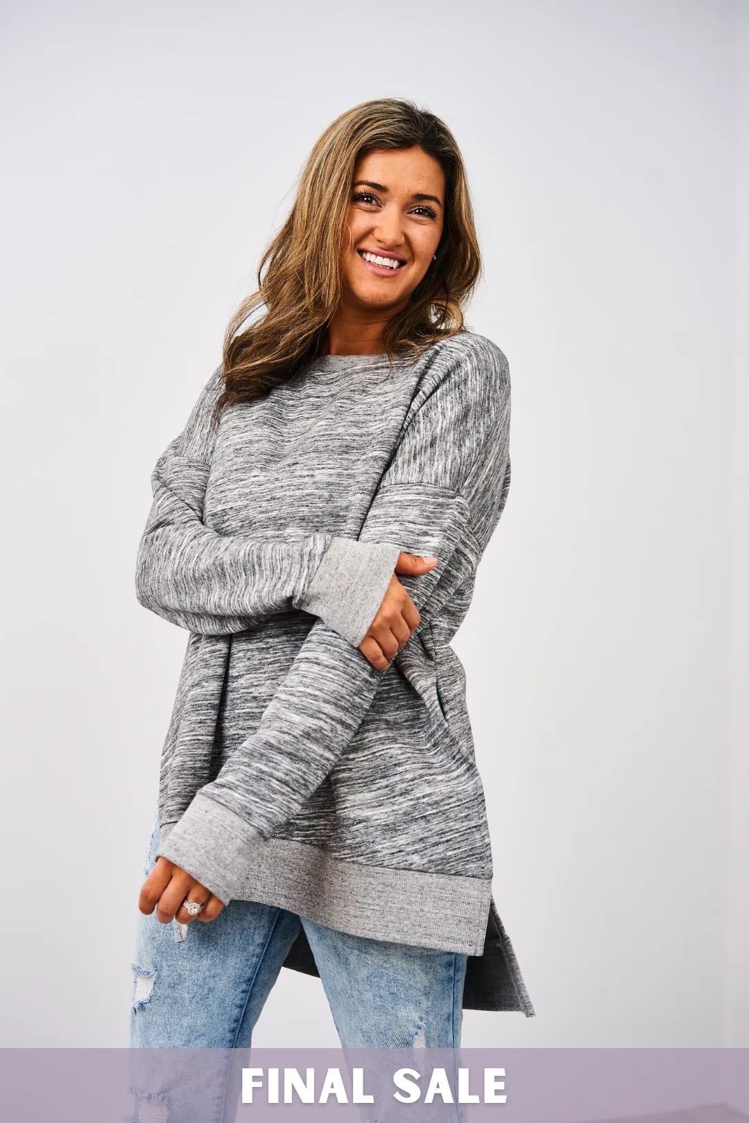 Latched Mama Deluxe Crewneck Nursing Pullover - Final Sale