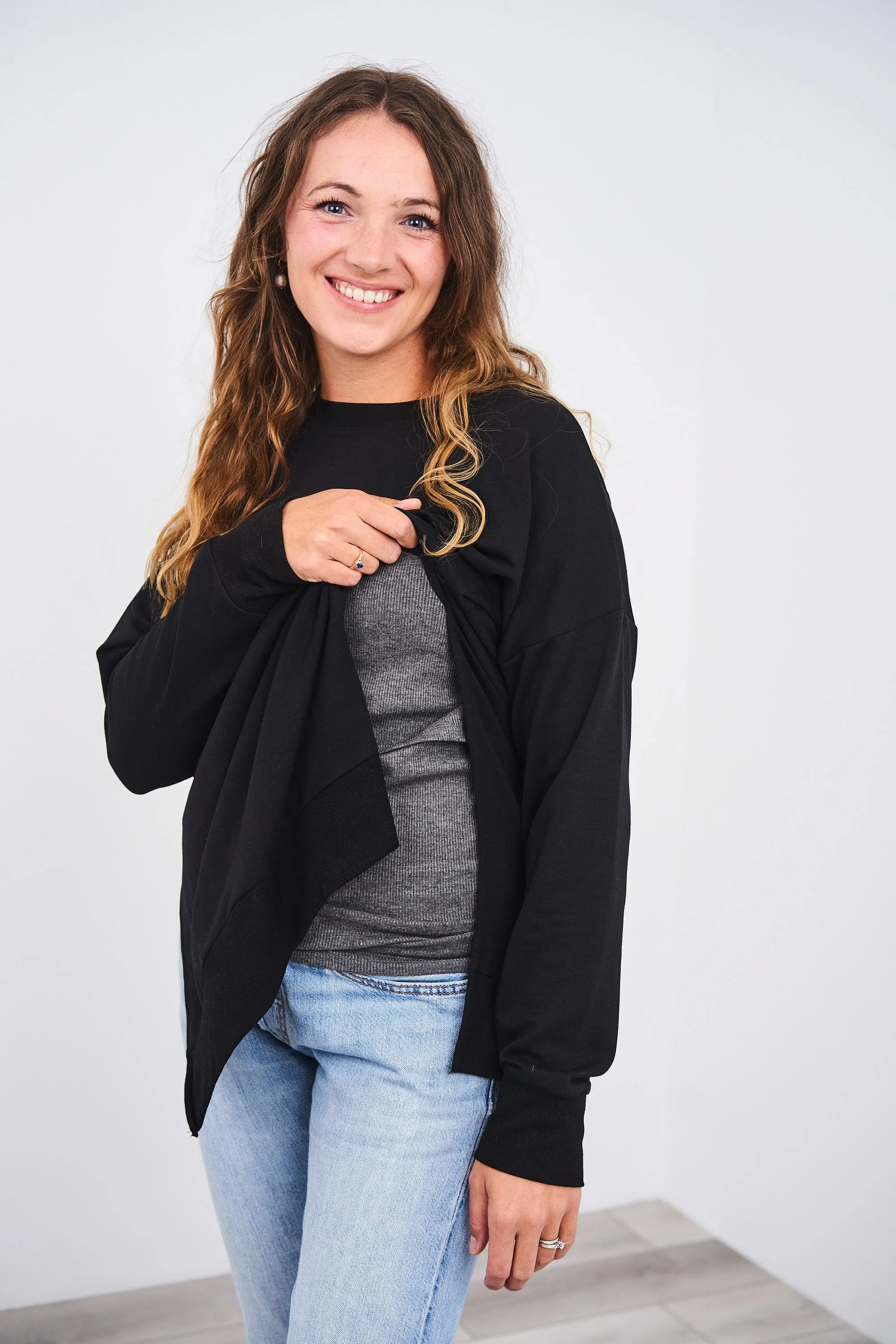 Latched Mama Deluxe Crewneck Nursing Pullover