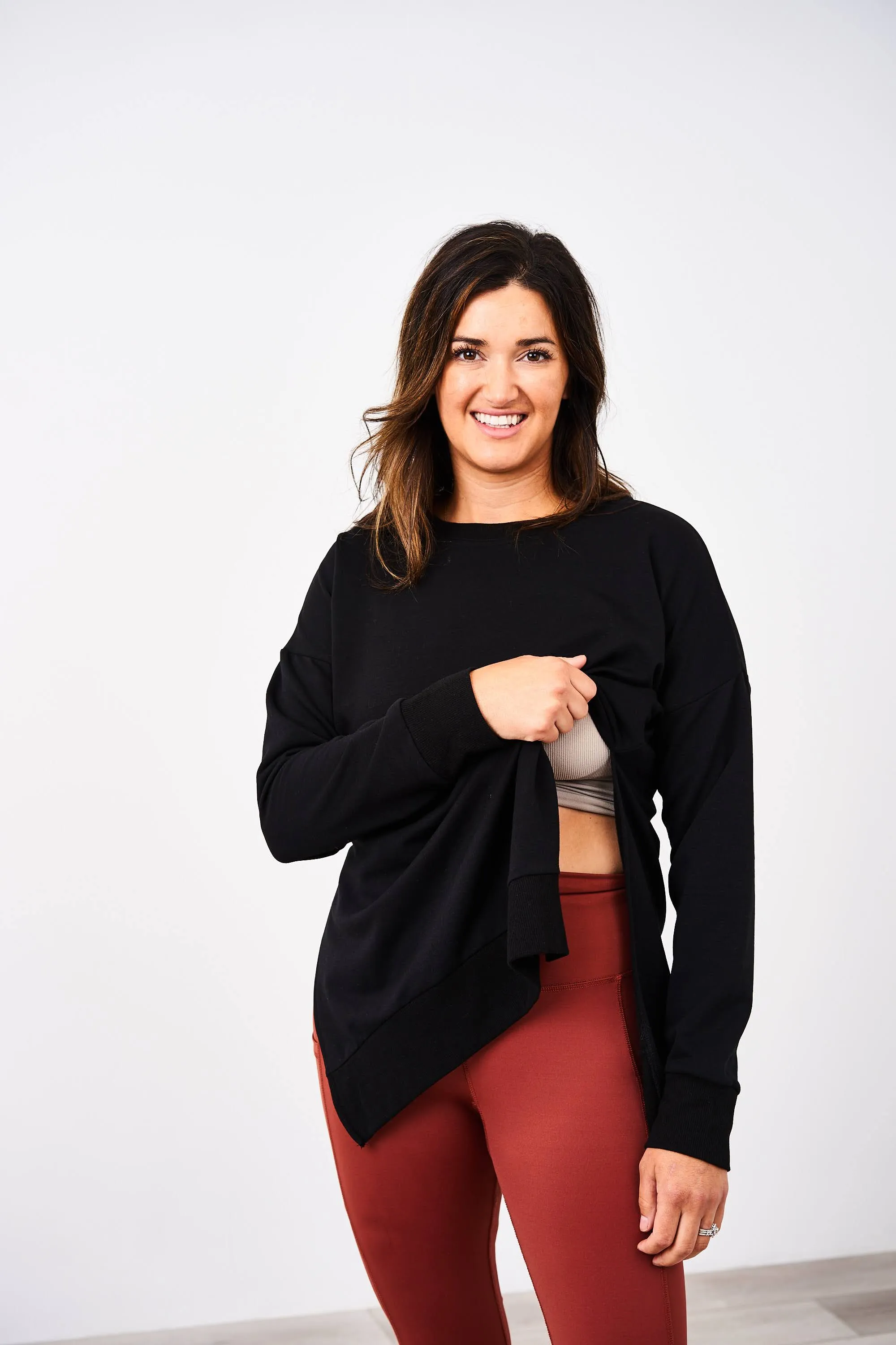 Latched Mama Deluxe Crewneck Nursing Pullover