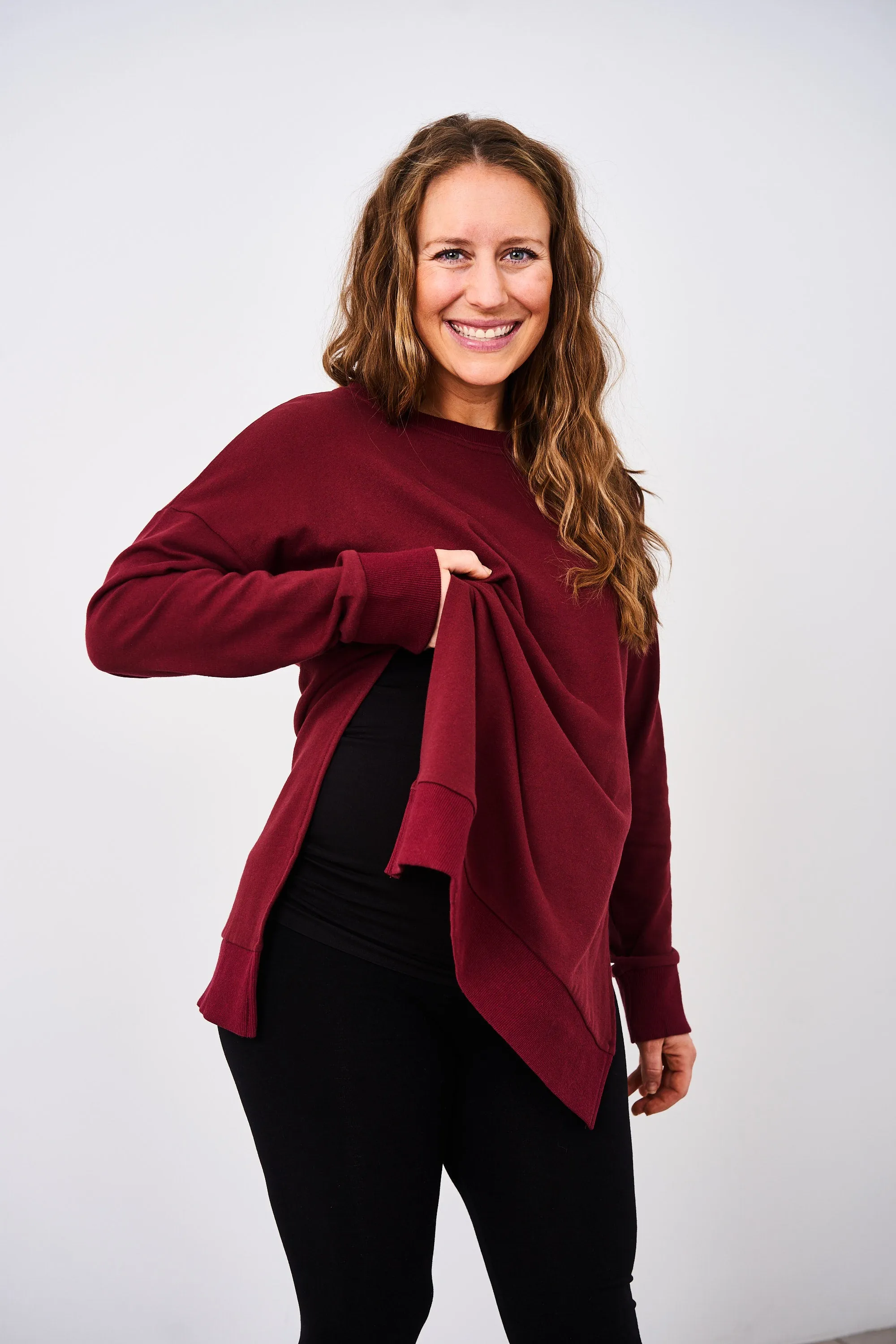 Latched Mama Deluxe Crewneck Nursing Pullover