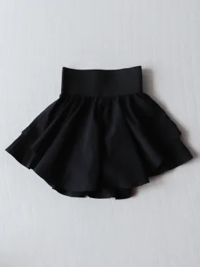 Layered Tennis Skort - Black