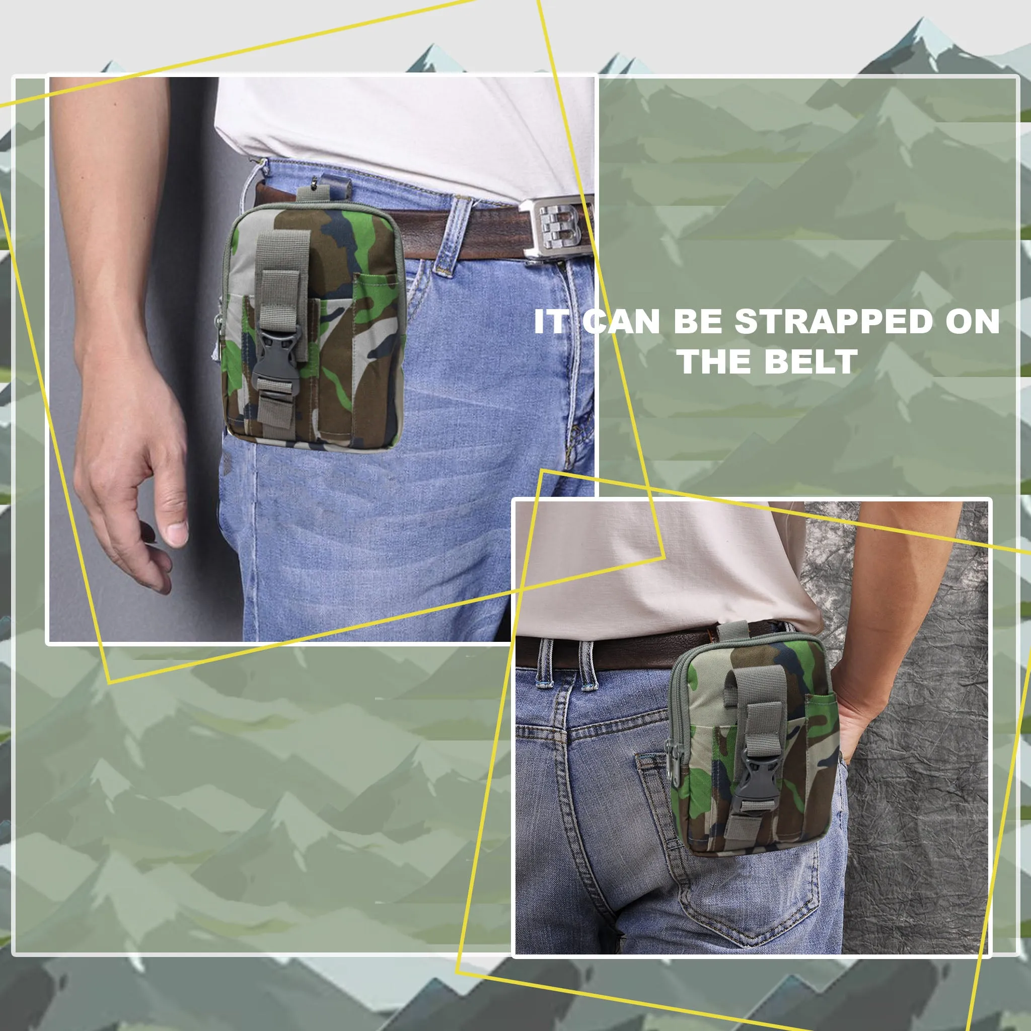 Lexan Woodland Camo Waist Bag