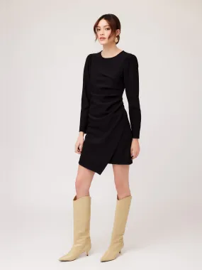 Long Sleeve Side Shirred Dress