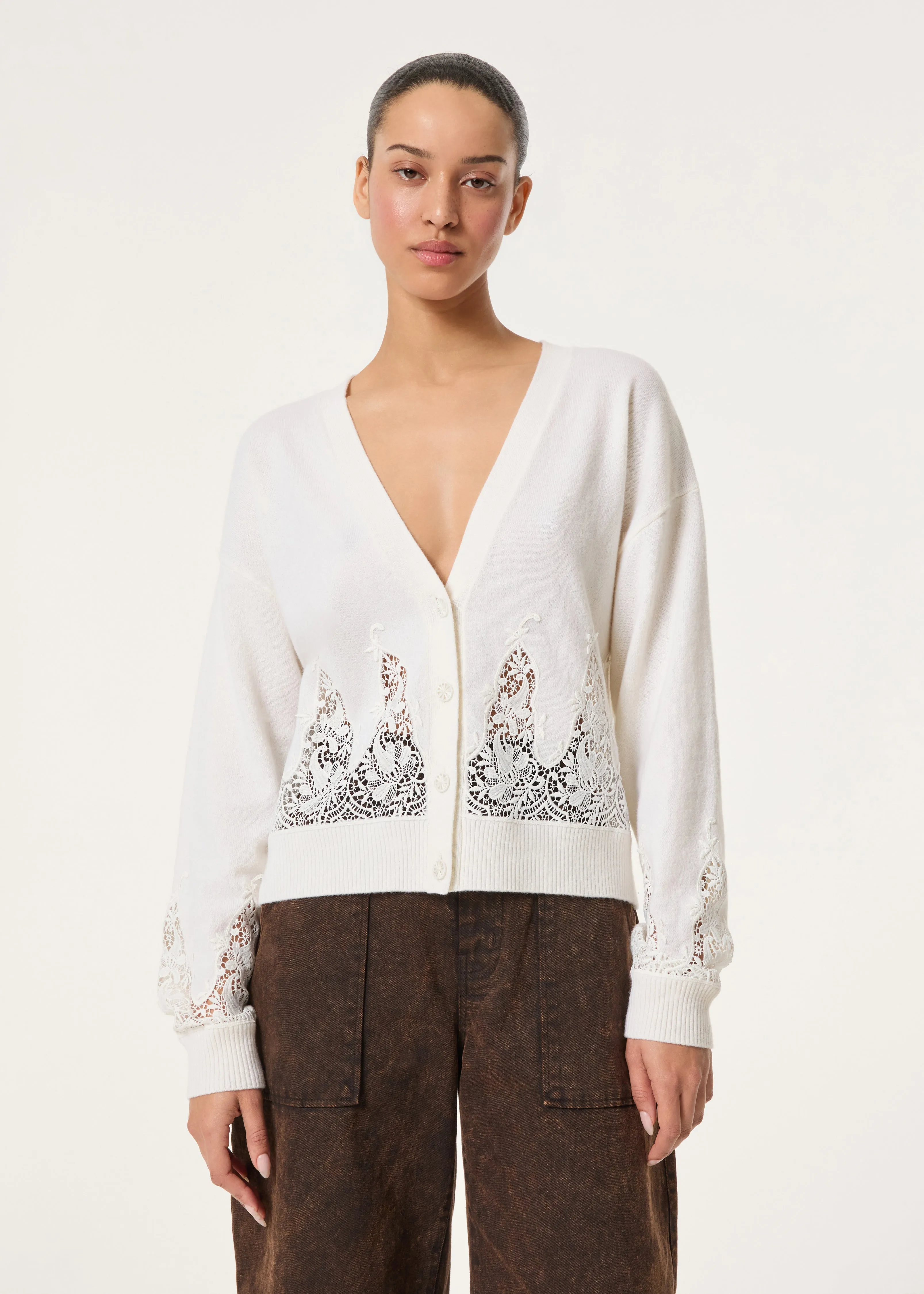 Marie Cardigan | Cream Regent Lace