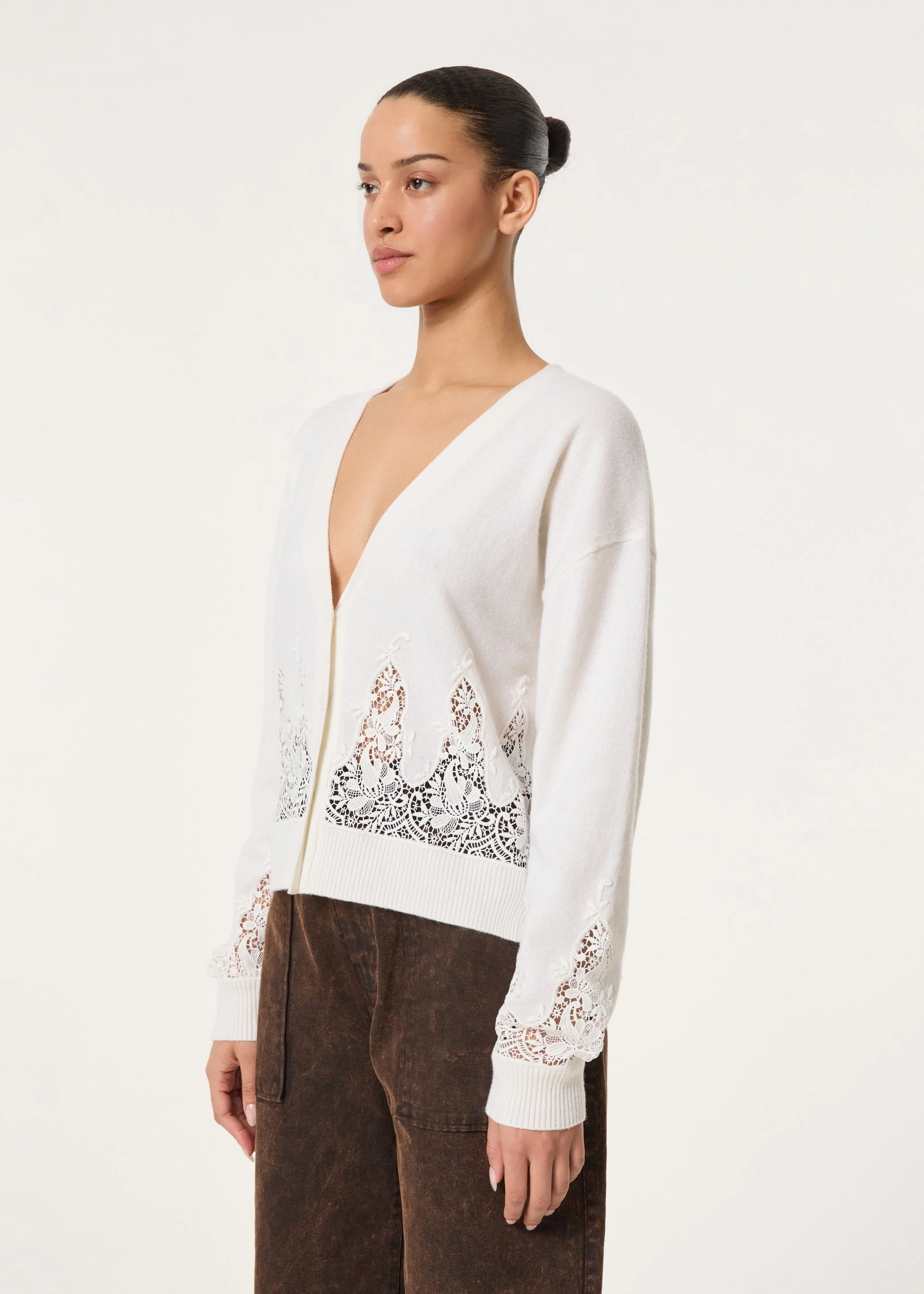 Marie Cardigan | Cream Regent Lace