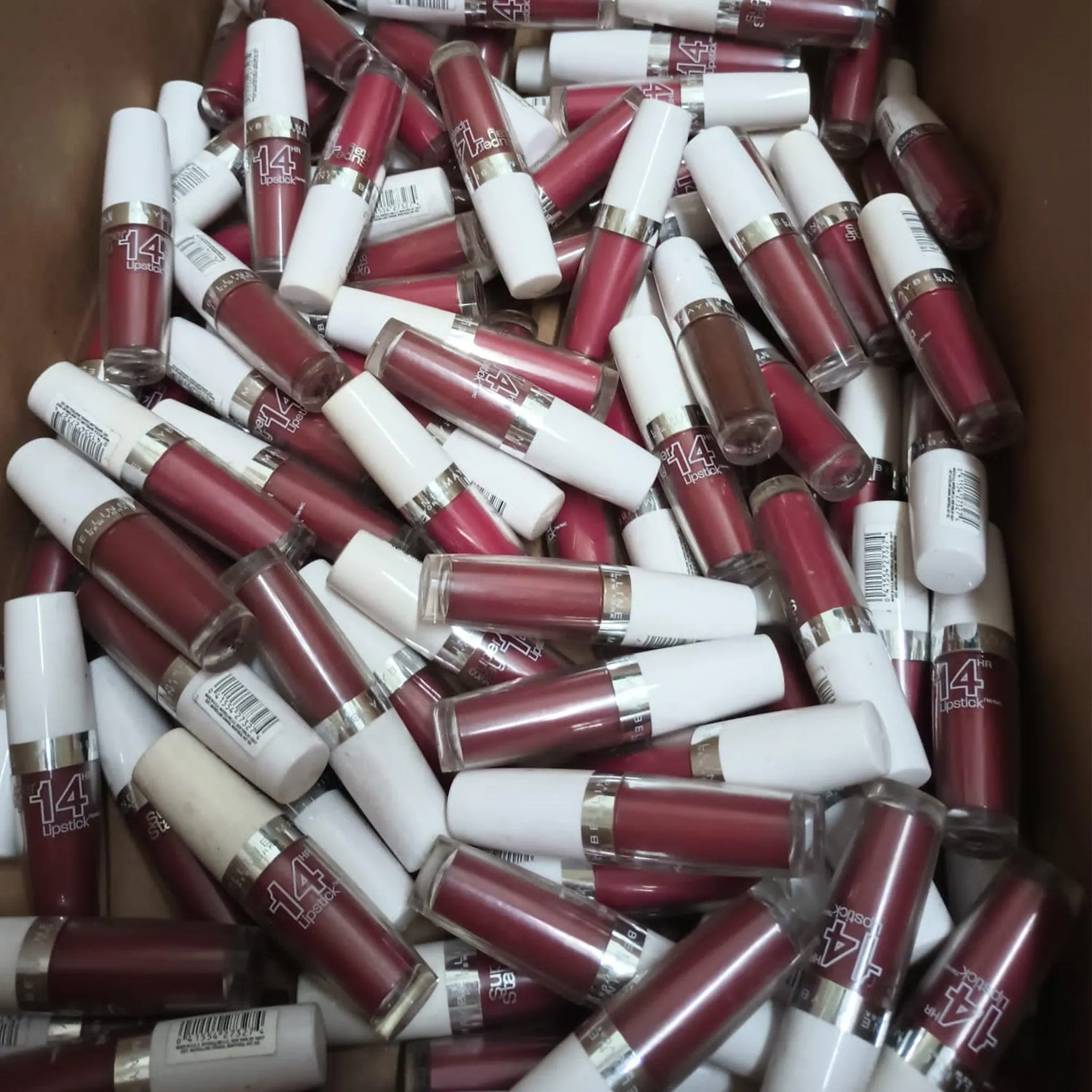 Maybelline 14 HR Lipstick Enduring Red (50 Pcs Box)