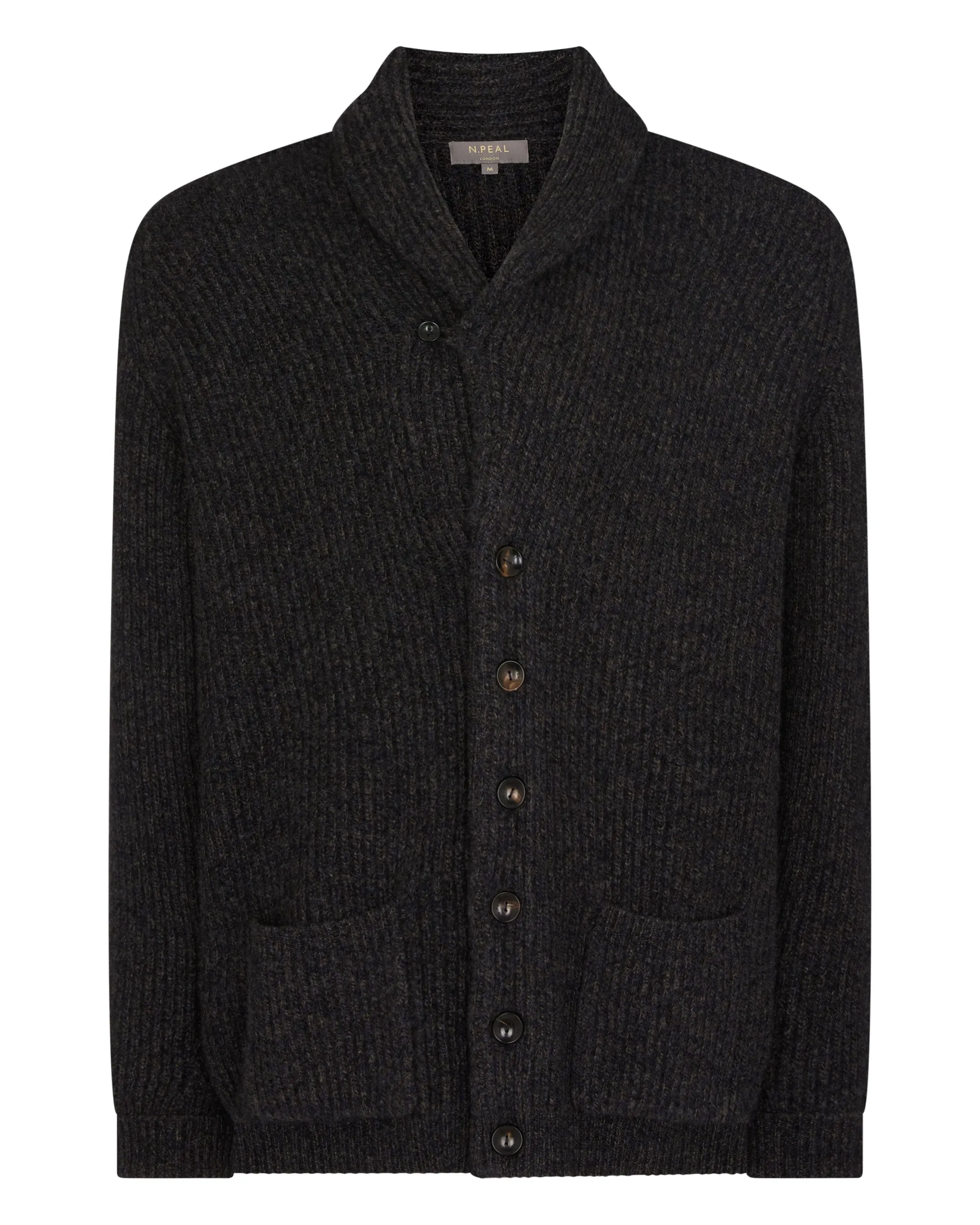 Men's Kensington Cashmere Cardigan Granite Blue