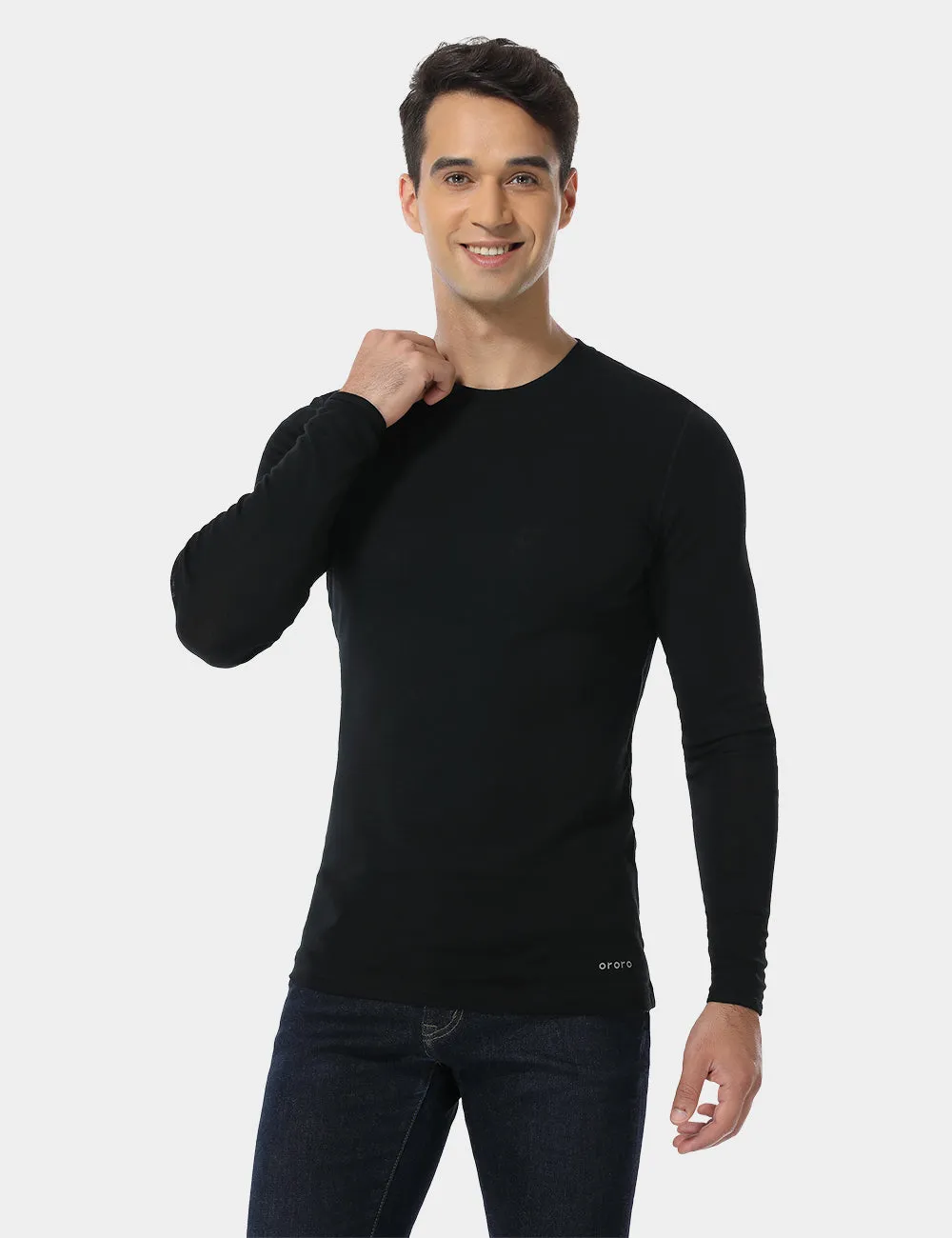 Men's Merino Wool Crew Neck Base Layer