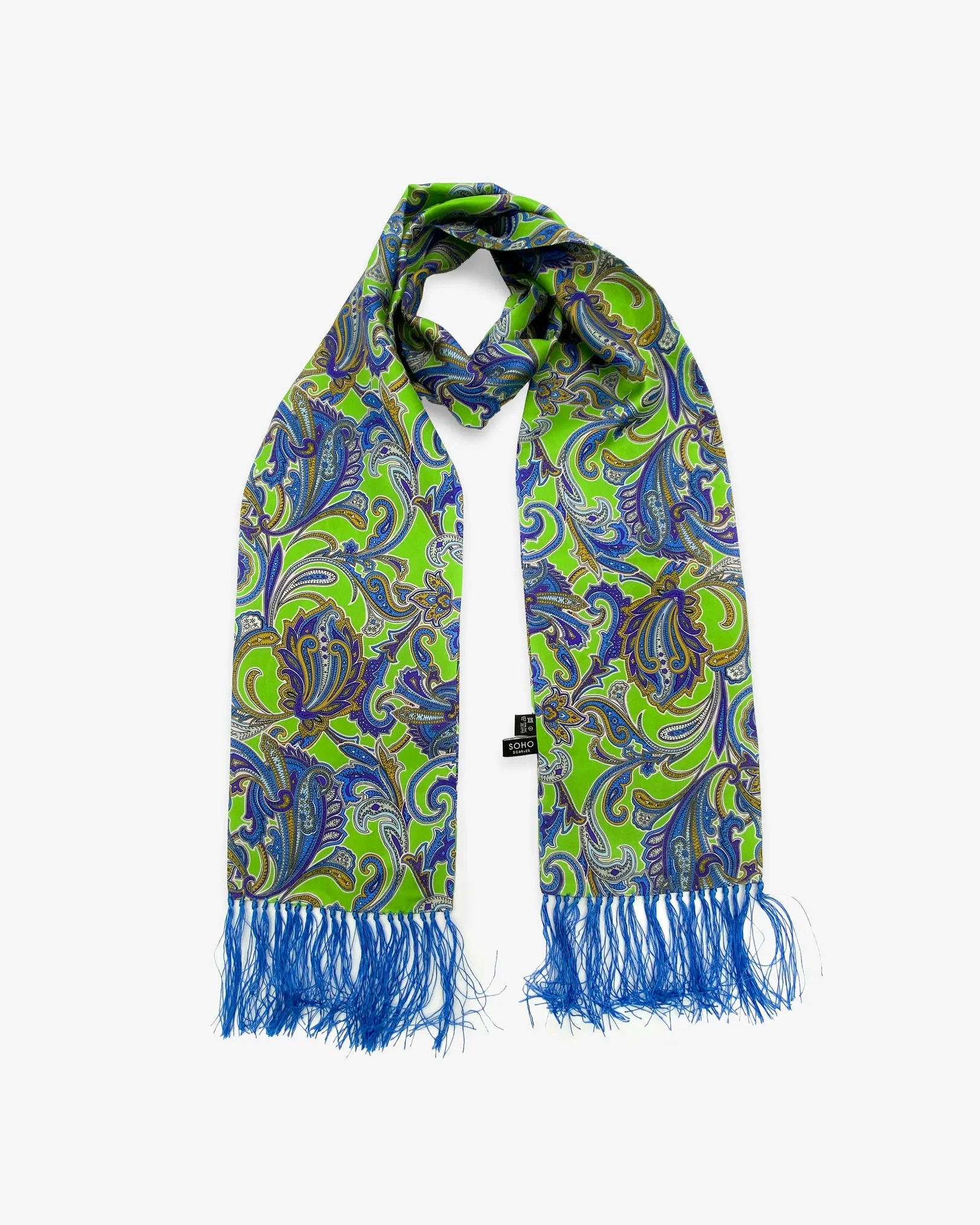 Men's Silk Aviator Scarf in Paisley - The Daytona Aviator