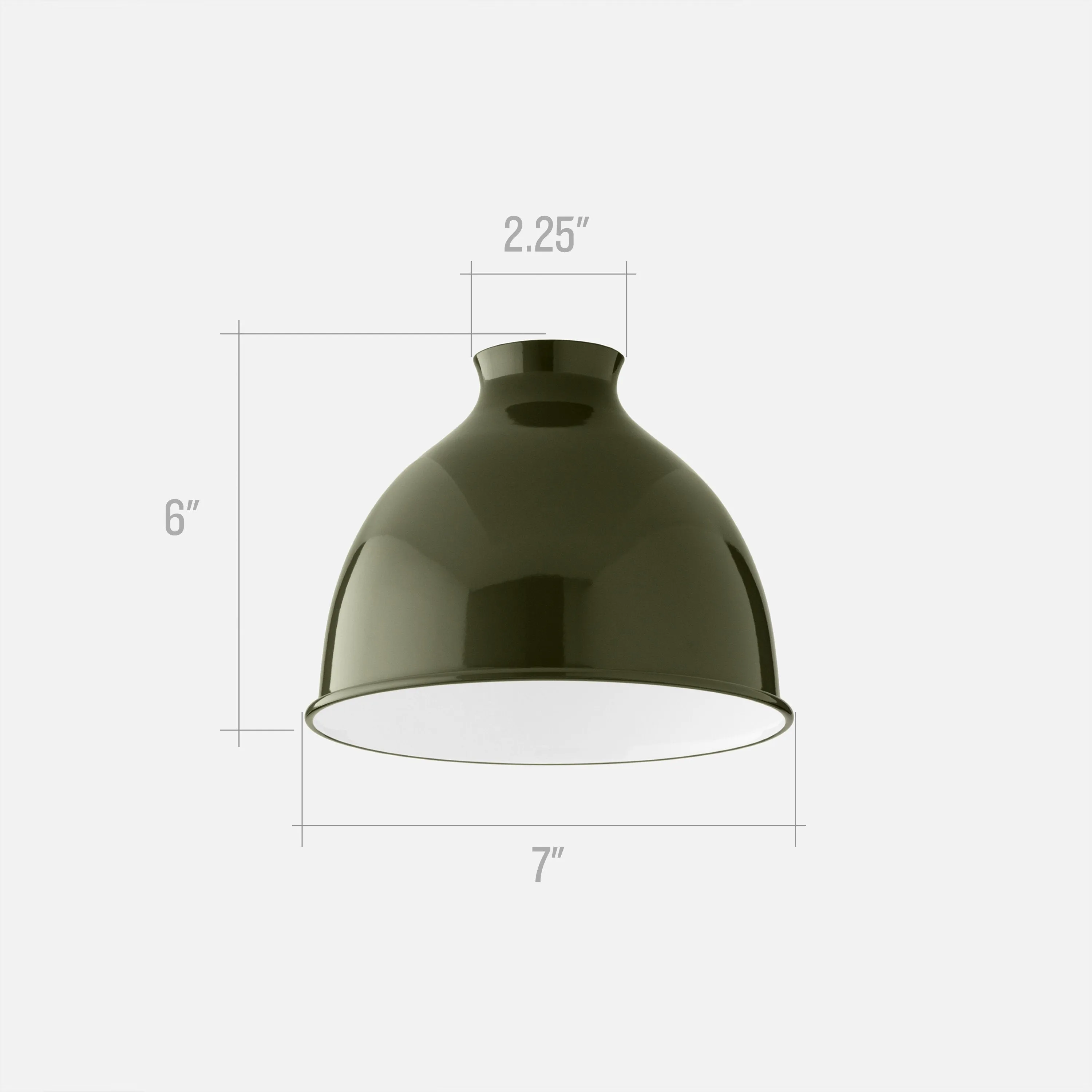 Metal Bell Shade - Painted