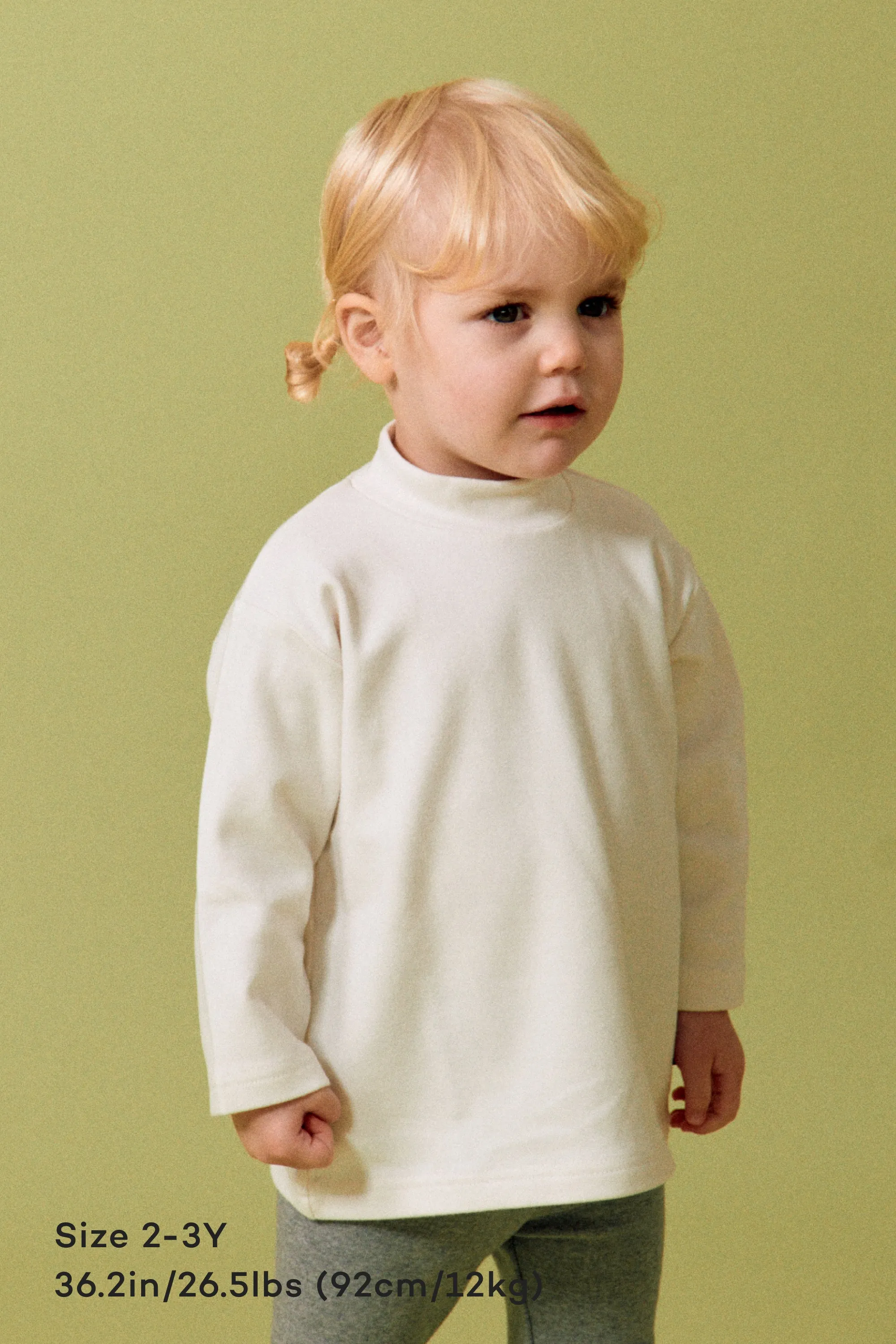 Modal Mock Neck T-shirt (1-6Y)