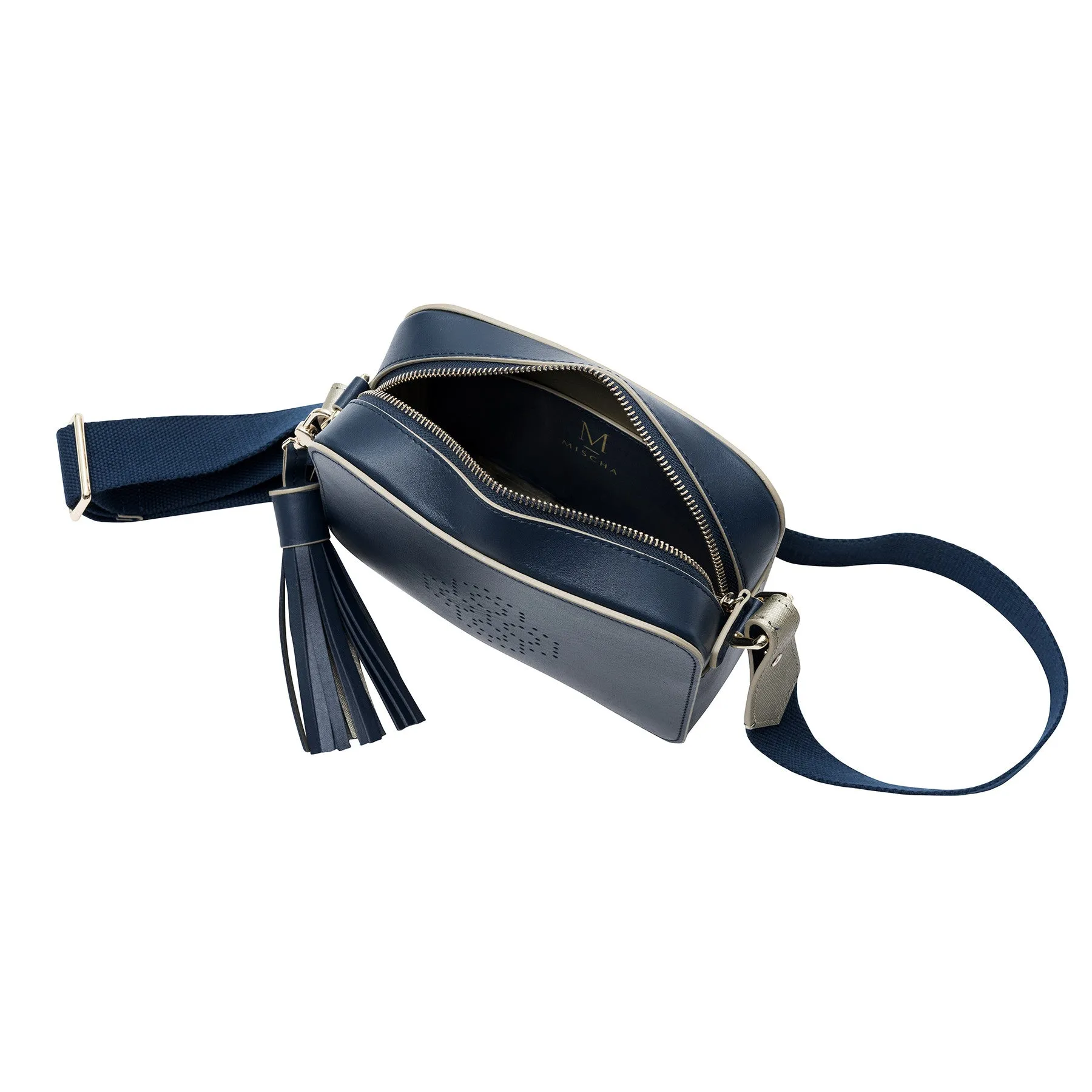 Monogram Crossbody - Navy