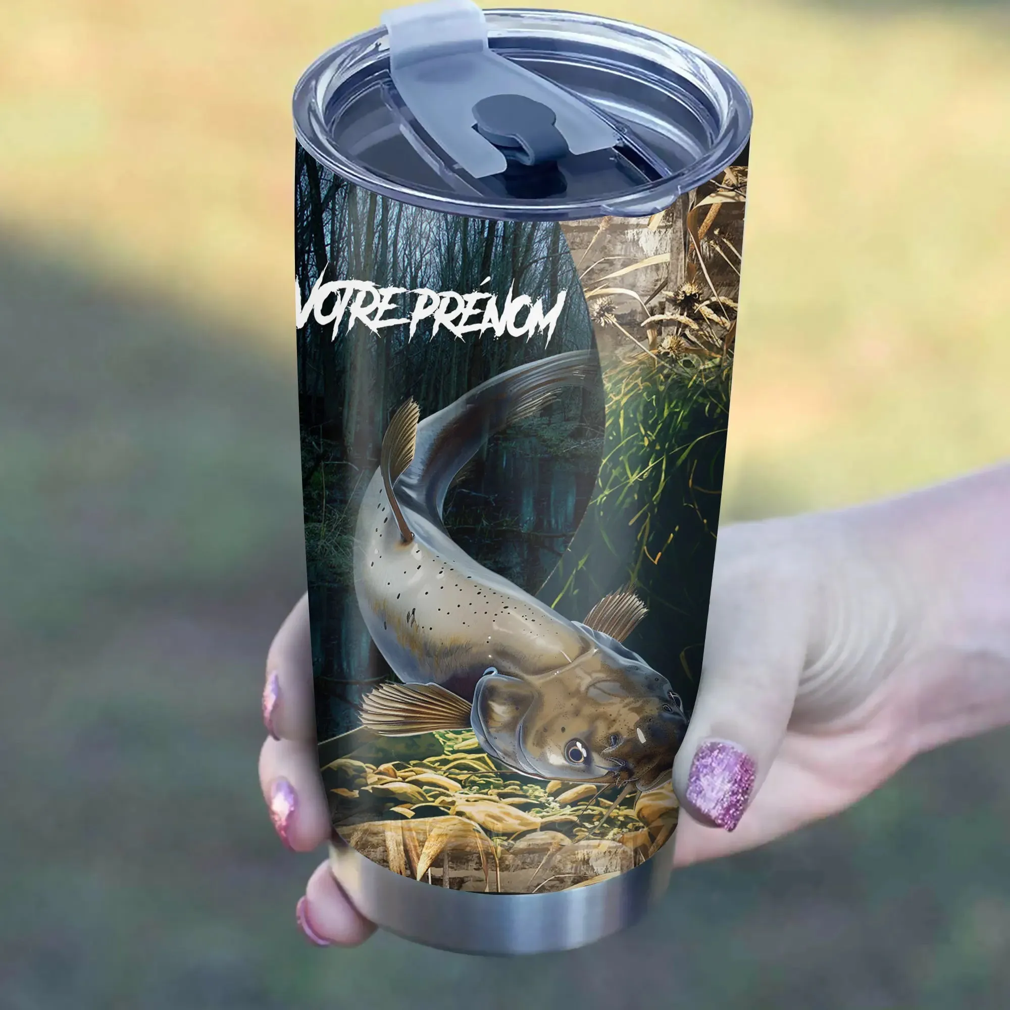 Mug Isotherme Pêche Du Silure, Cadeau Personnalisé Pêcheur - CT07072206