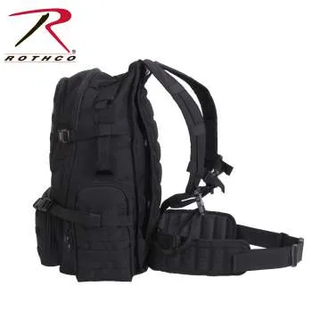 Multi-Chamber MOLLE Assault Pack - Black