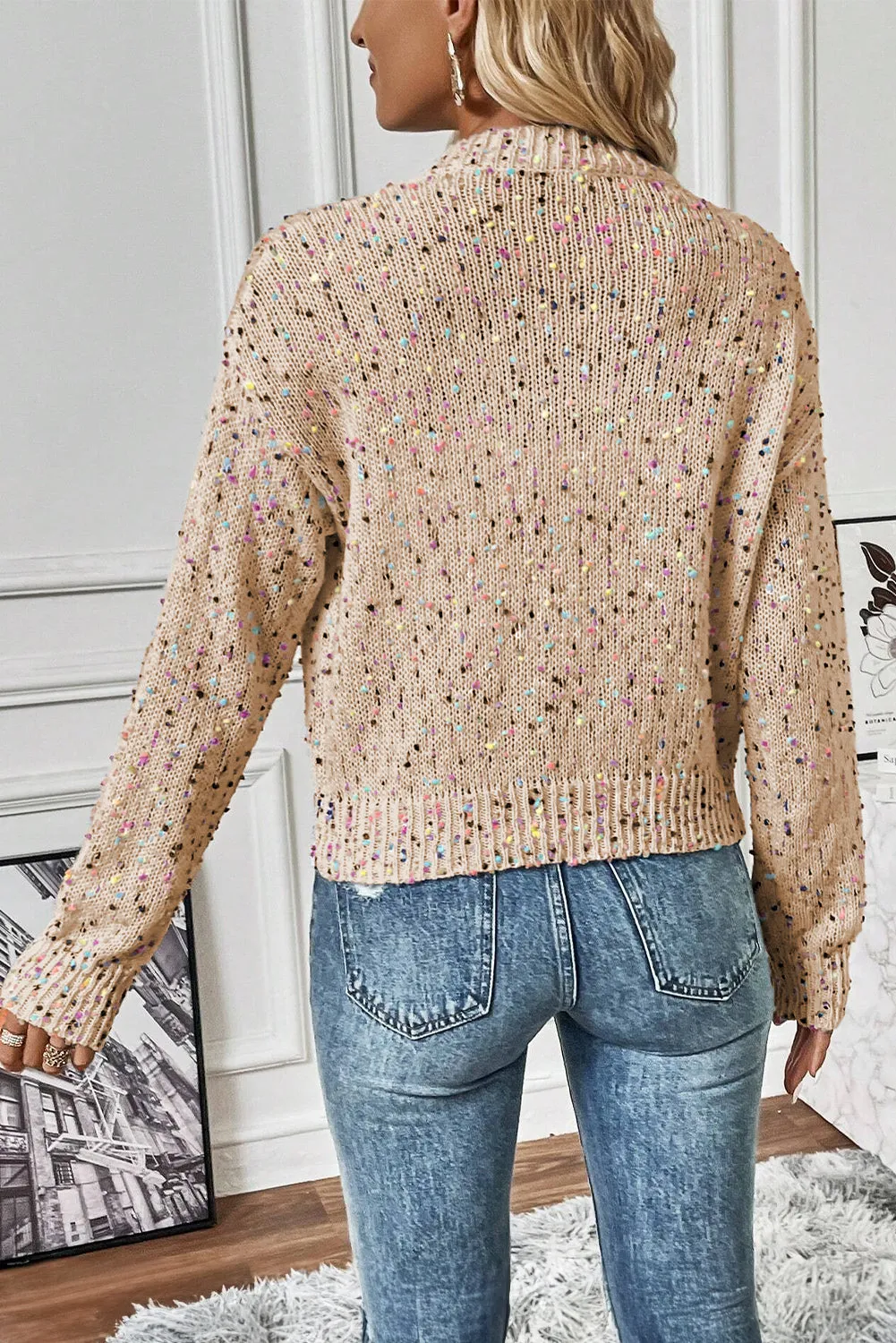 Multicolor Confetti Sweater Cardigan