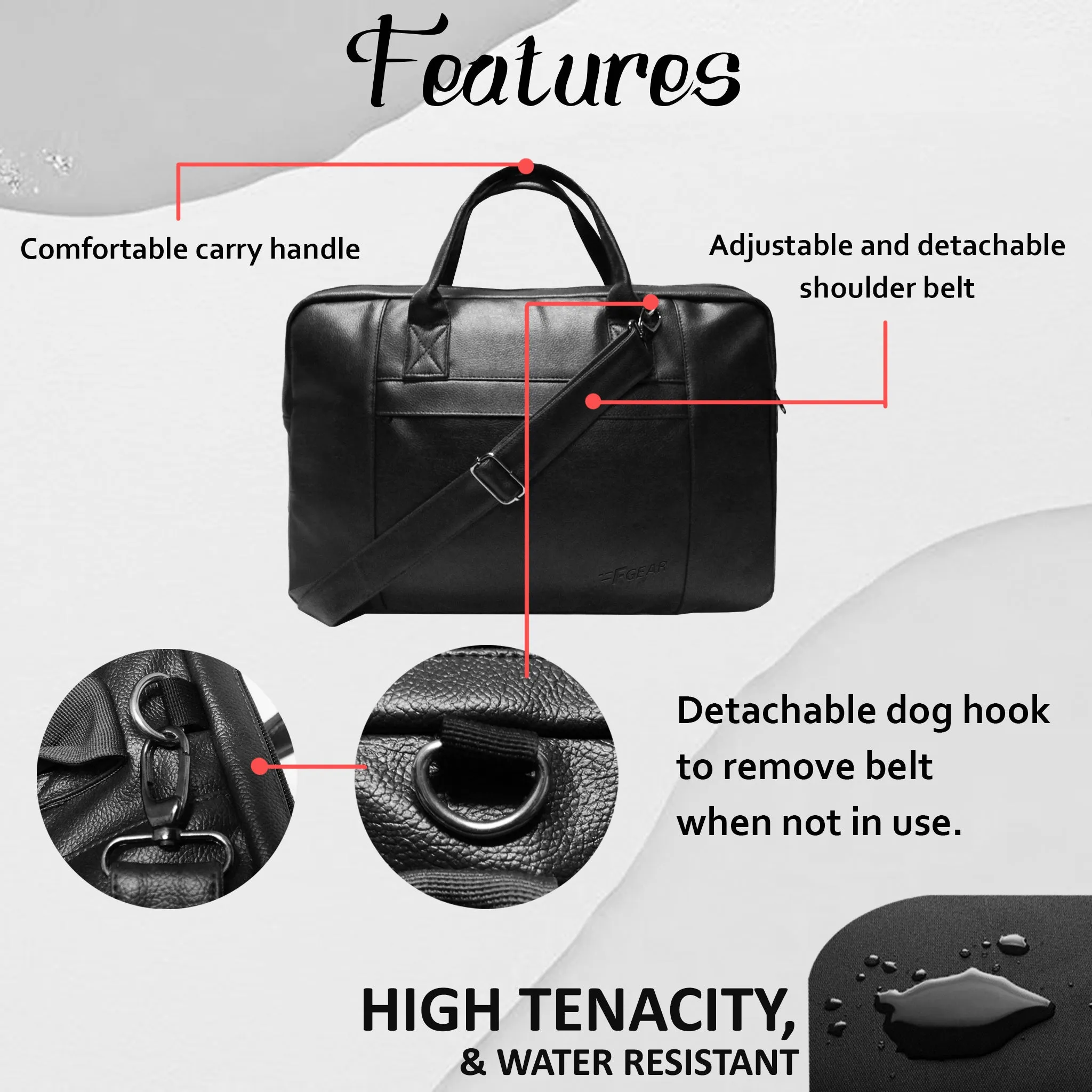 Nova Executive 8L Black Office Bag