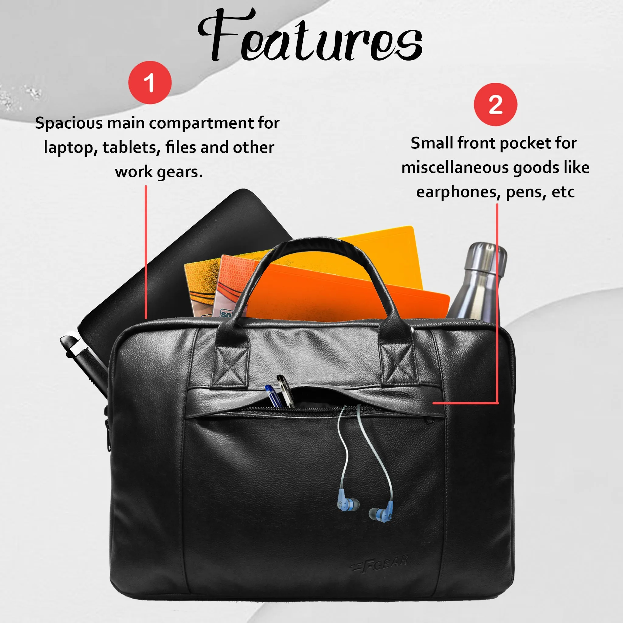 Nova Executive 8L Black Office Bag