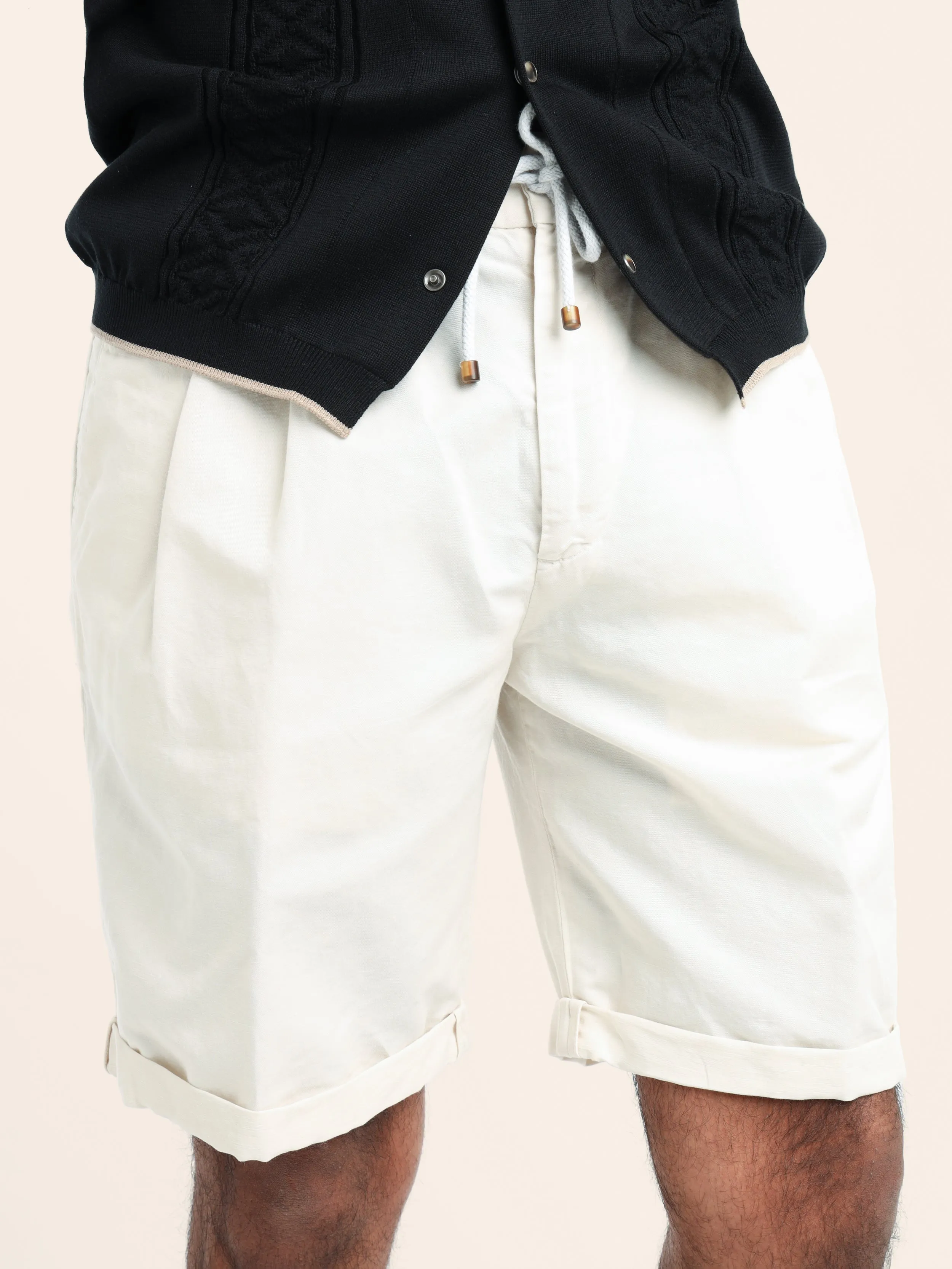 Oat Garment-Dyed Linen-Cotton Bermuda Shorts