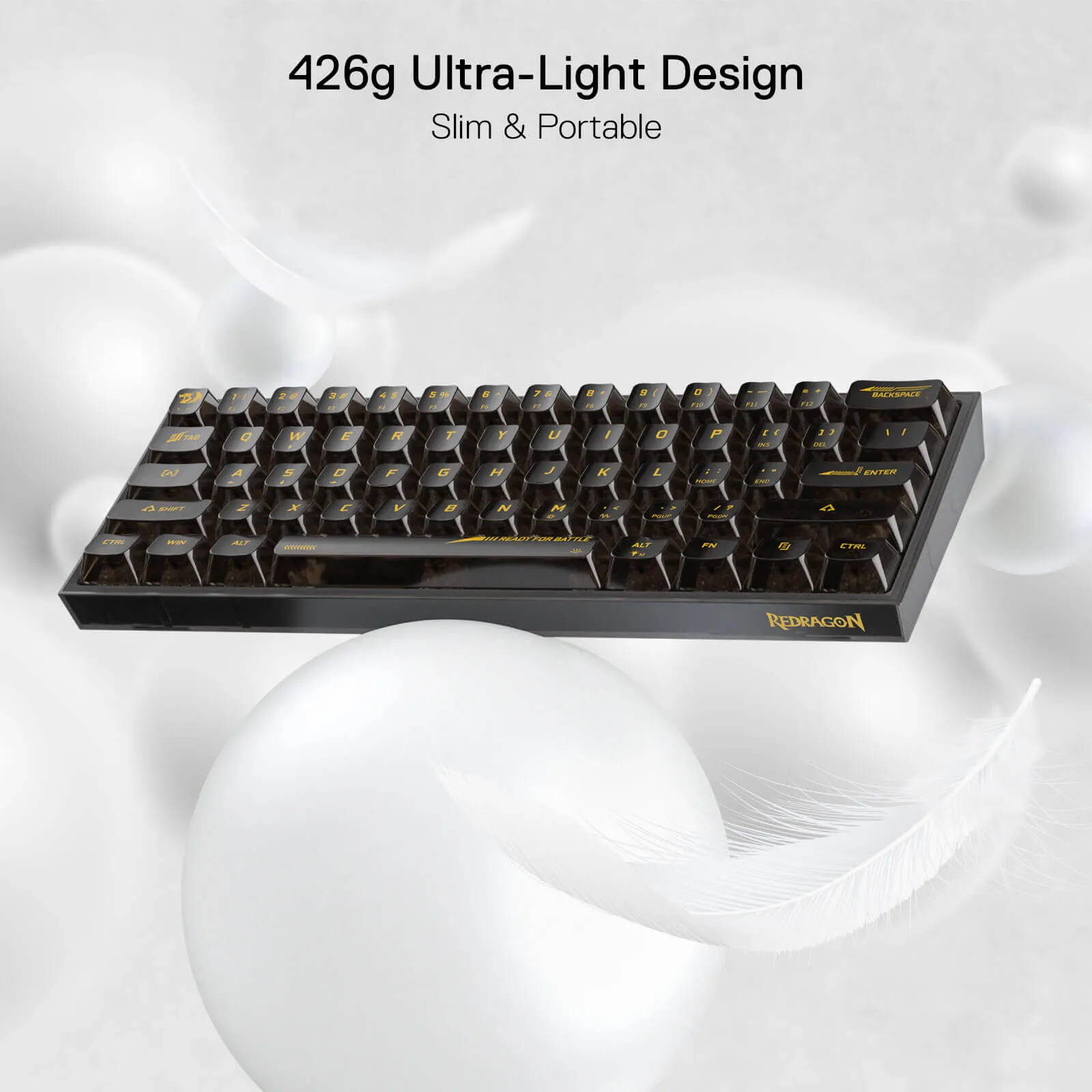 (Open Box) FIZZ K617 SE Full-Transparent Mechanical Keyboard