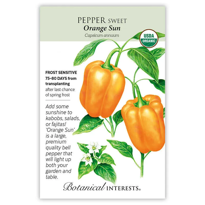 Orange Sun Sweet Pepper Seeds