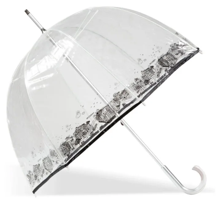 Parapluie Cloche Transparent Isotoner Amsterdam