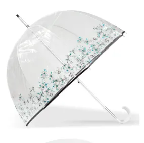 Parapluie Cloche Transparent Isotoner Fleur Cerisier