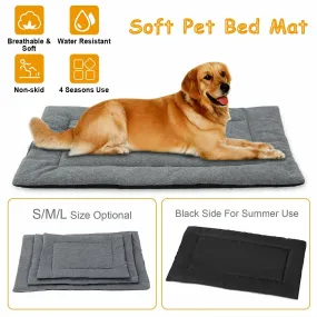 PETLAVISH™ Reversible Calming Mat Dog/Cat Bed - Breathable Cool   Warm Polar Fleece