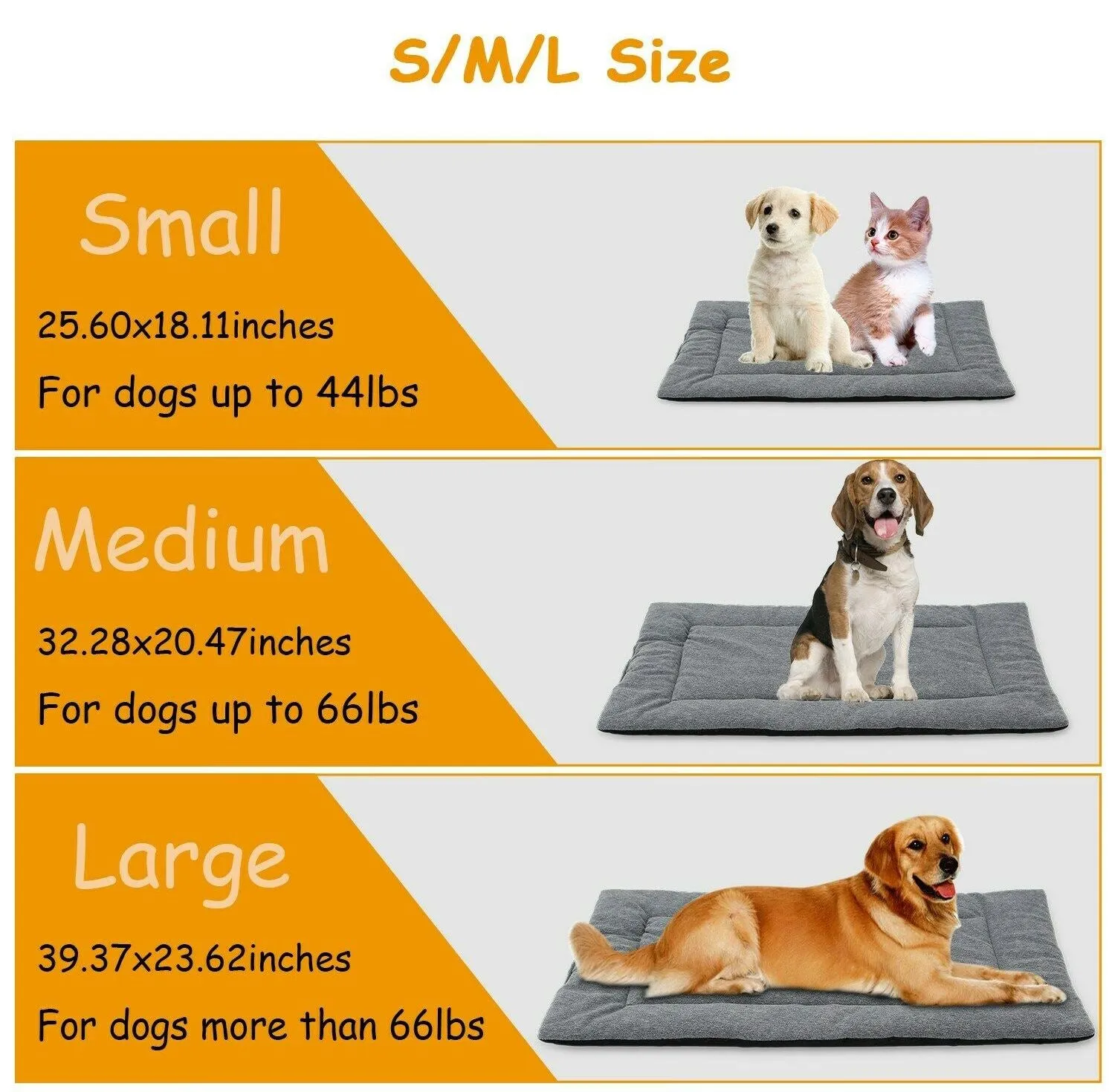 PETLAVISH™ Reversible Calming Mat Dog/Cat Bed - Breathable Cool   Warm Polar Fleece