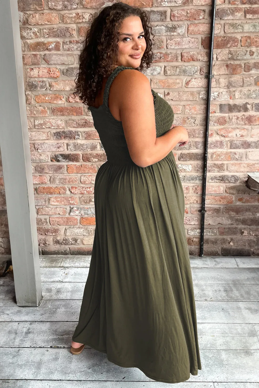 Plus Size Sleeveless Maxi Dress