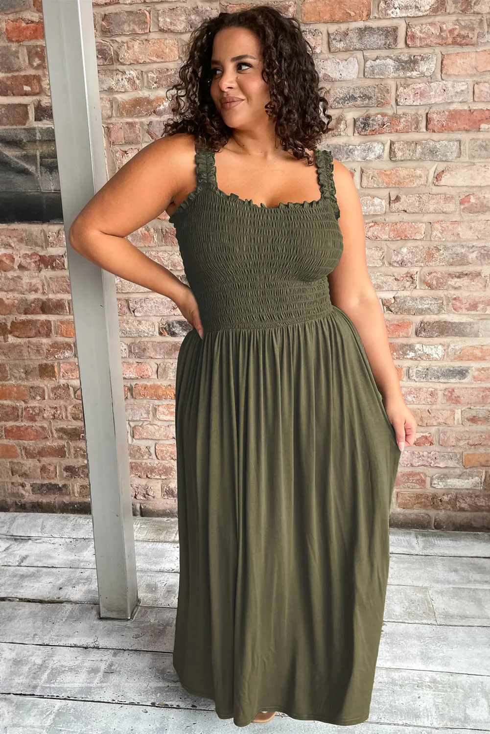 Plus Size Sleeveless Maxi Dress