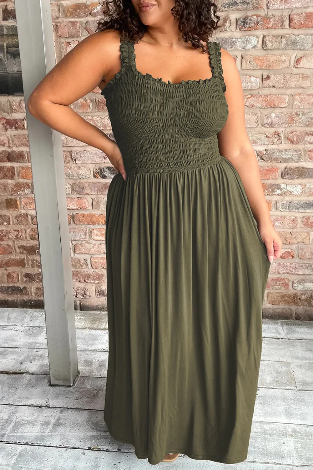 Plus Size Sleeveless Maxi Dress