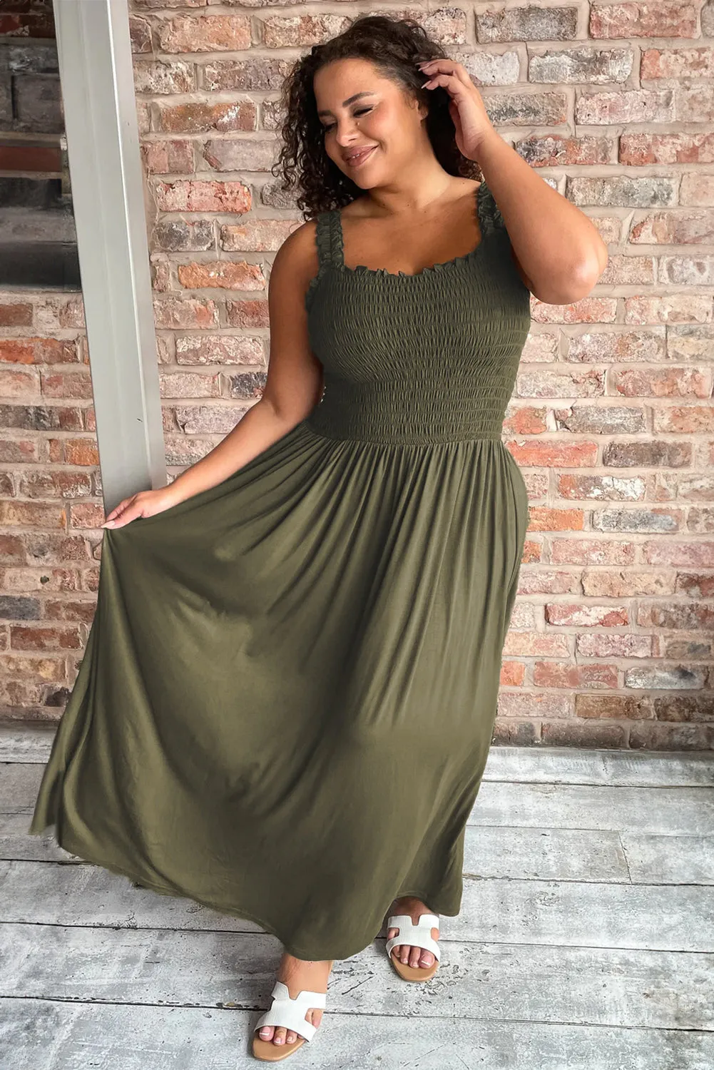 Plus Size Sleeveless Maxi Dress