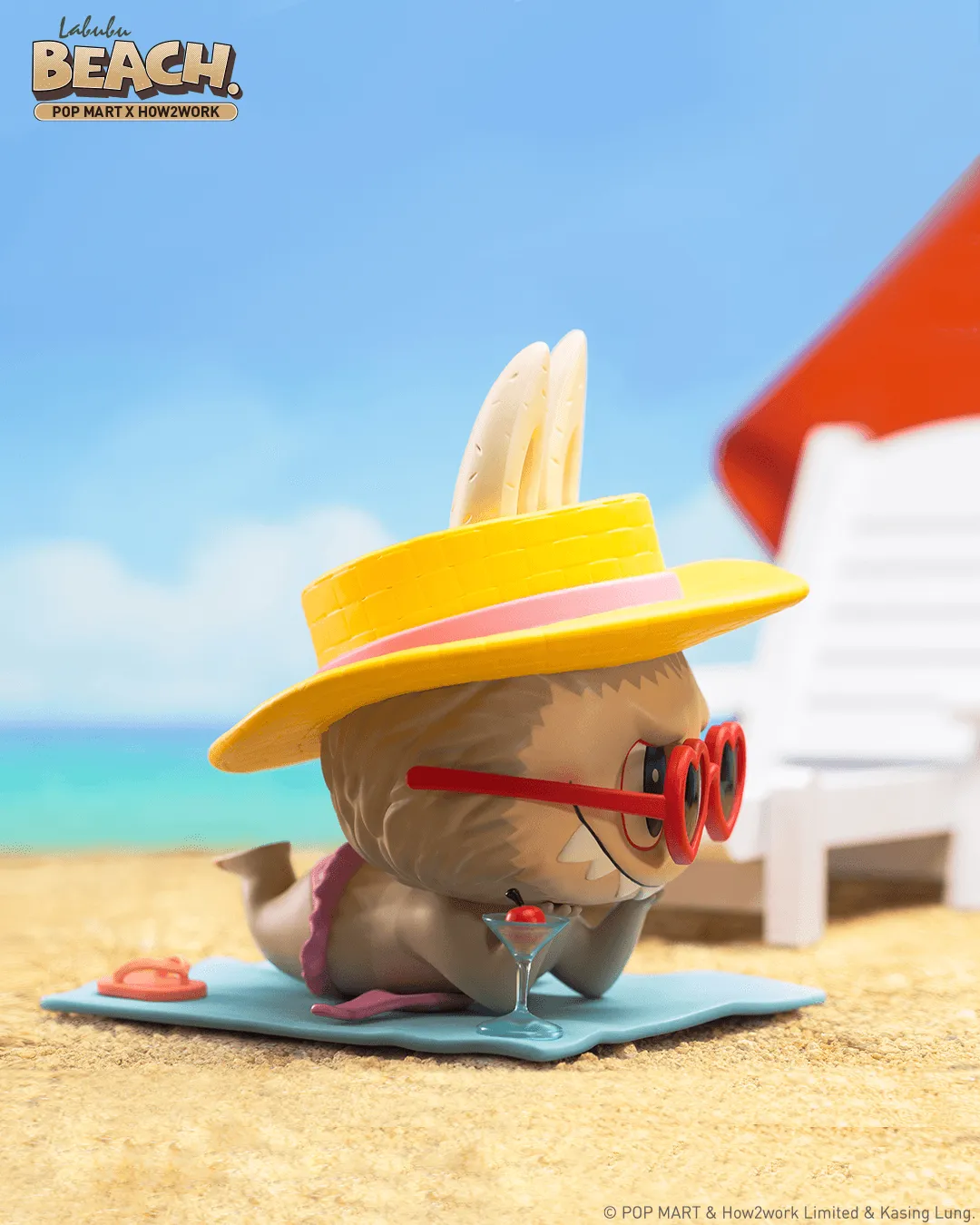 POP MART Labubu Beach Figurine