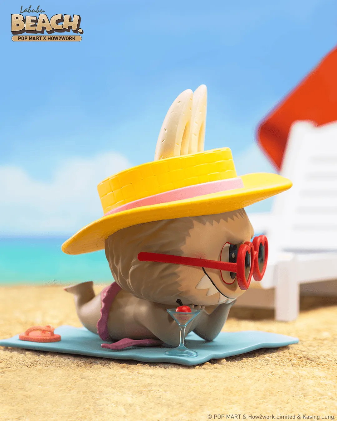 POP MART Labubu Beach Figurine