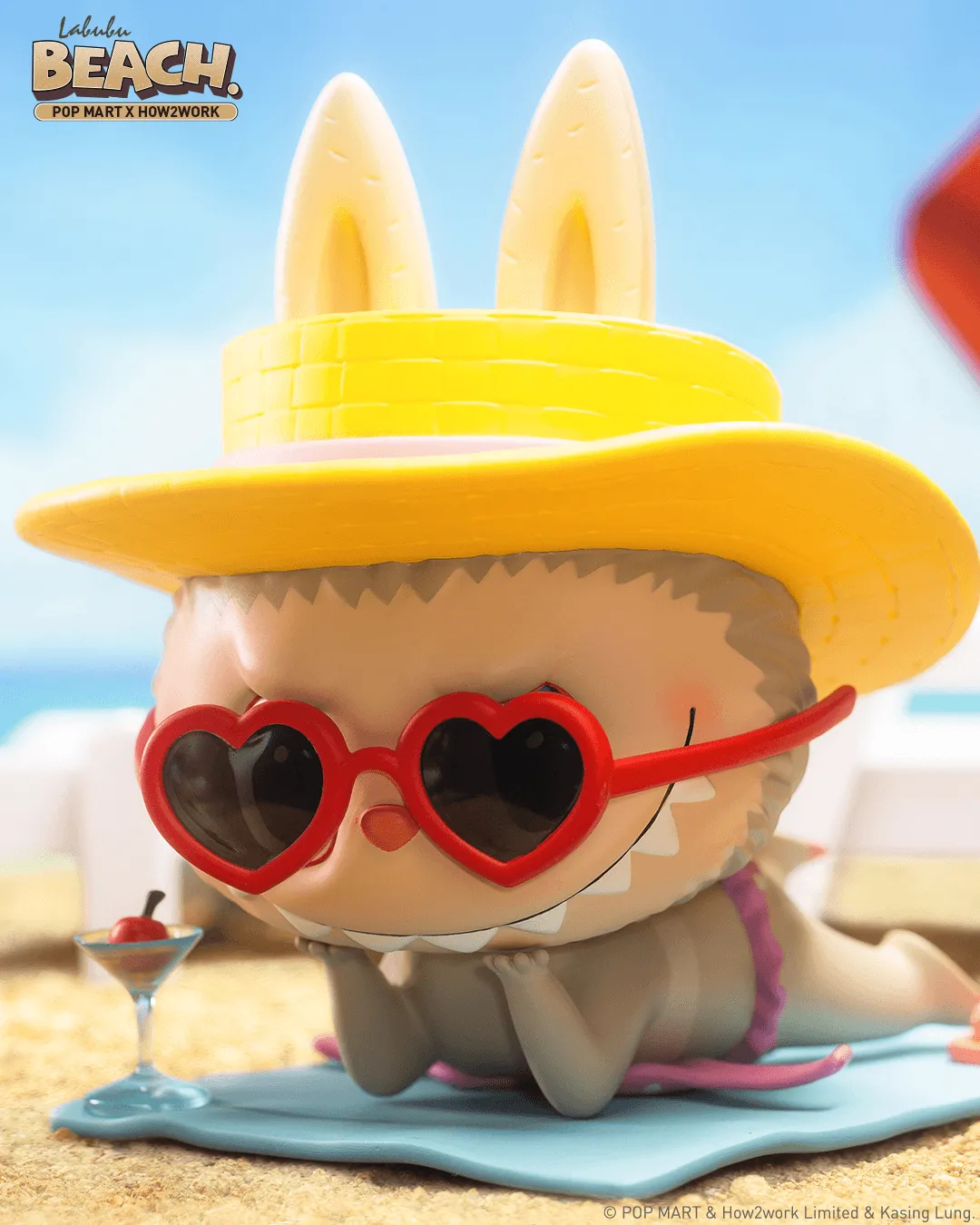 POP MART Labubu Beach Figurine