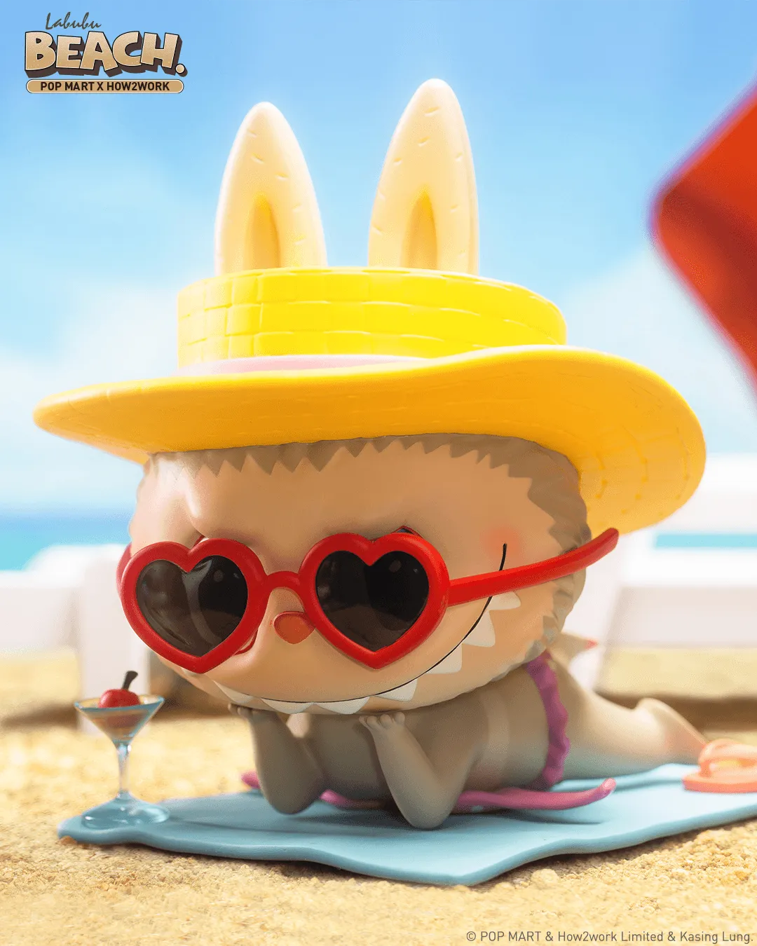 POP MART Labubu Beach Figurine