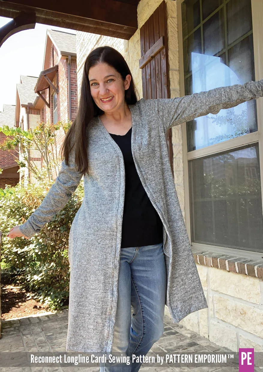 Reconnect | Longline Cardi Sewing Pattern