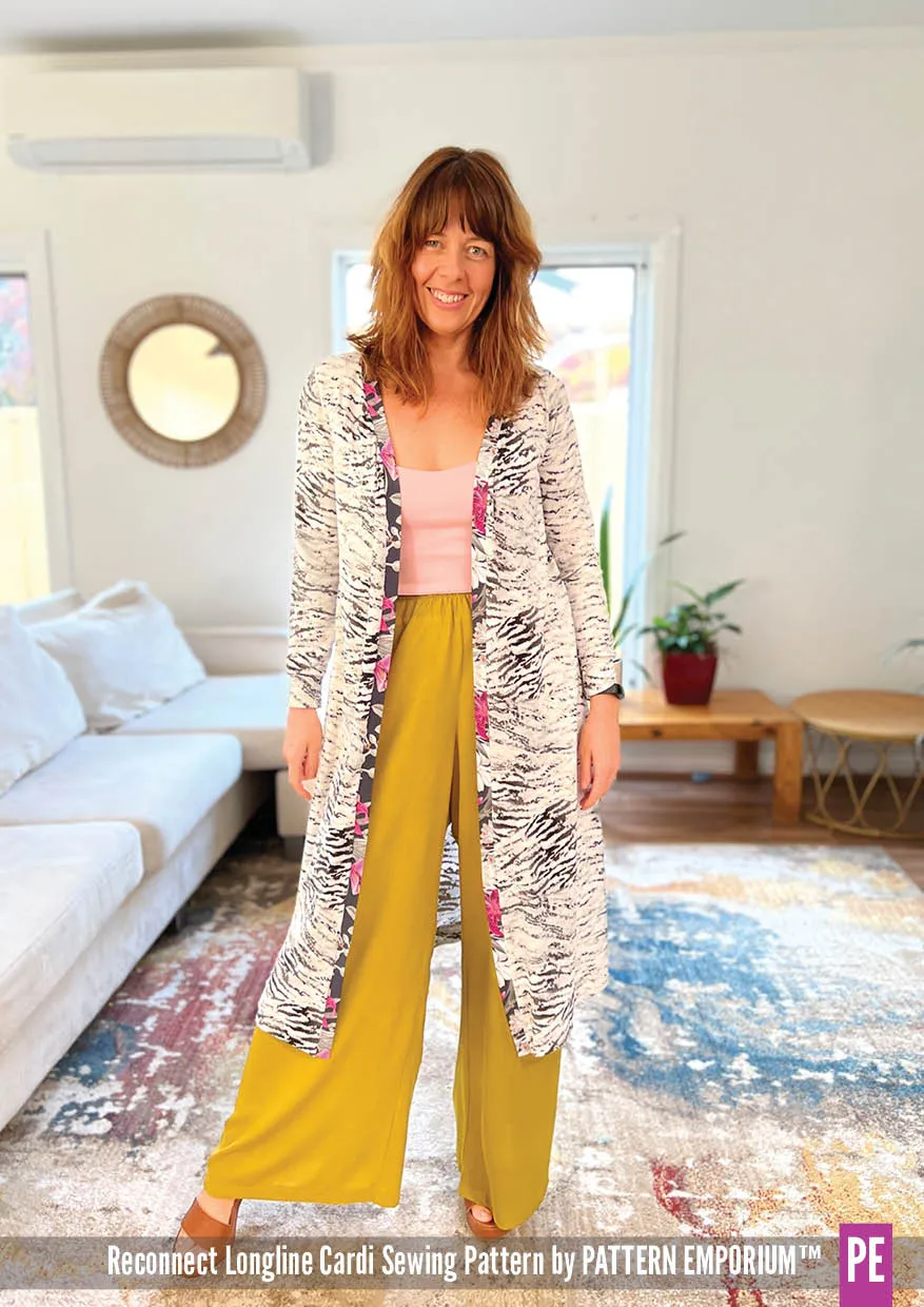 Reconnect | Longline Cardi Sewing Pattern