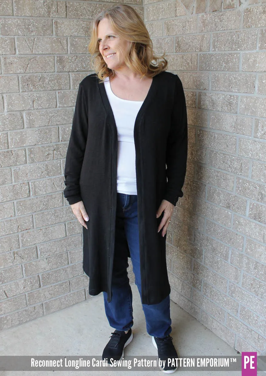 Reconnect | Longline Cardi Sewing Pattern